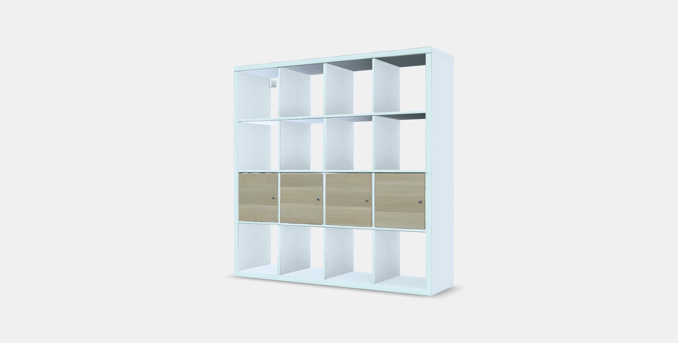 KALLAX Shelving unit with 4 inserts 6 Low-poly 3D model_12