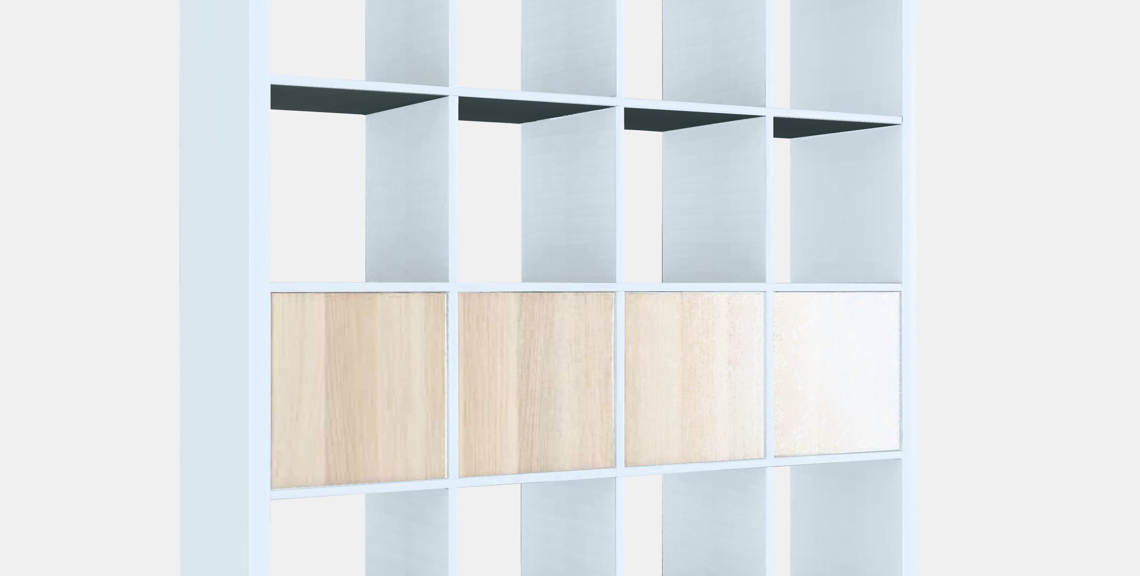 KALLAX Shelving unit with 4 inserts 6 Low-poly 3D model_2