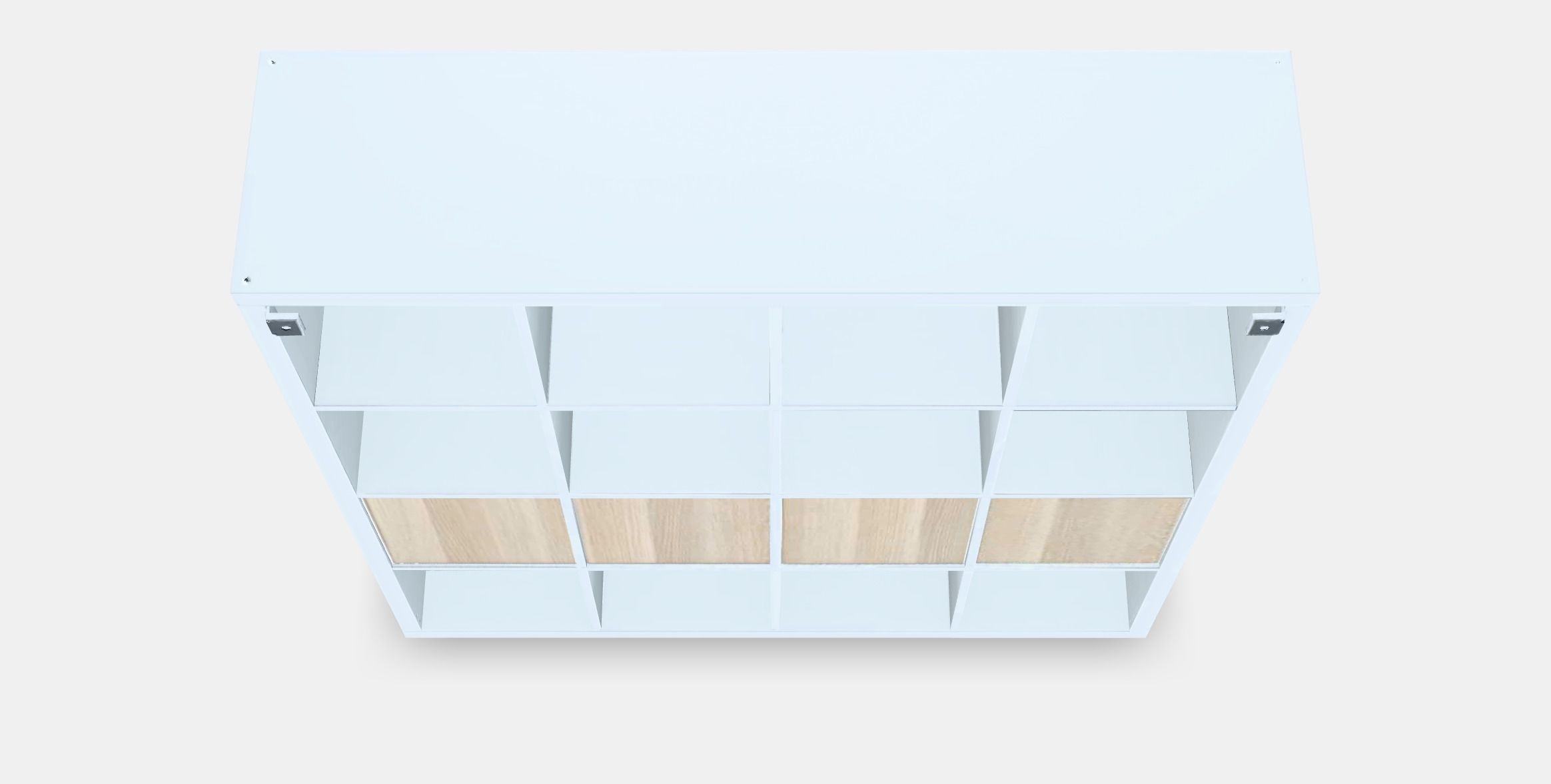 KALLAX Shelving unit with 4 inserts 6 Low-poly 3D model_4
