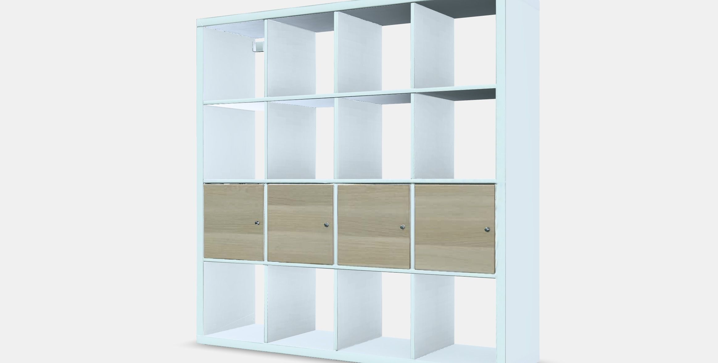 KALLAX Shelving unit with 4 inserts 6 Low-poly 3D model_13