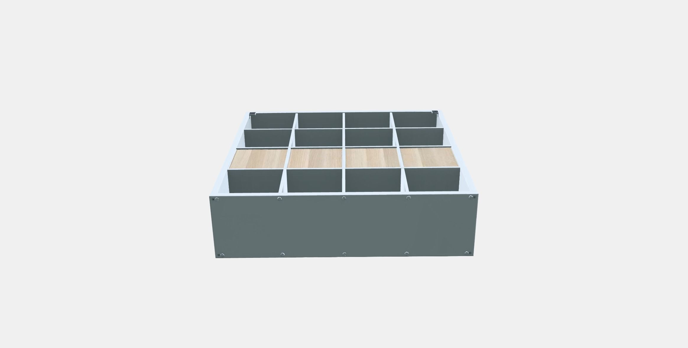 KALLAX Shelving unit with 4 inserts 6 Low-poly 3D model_7