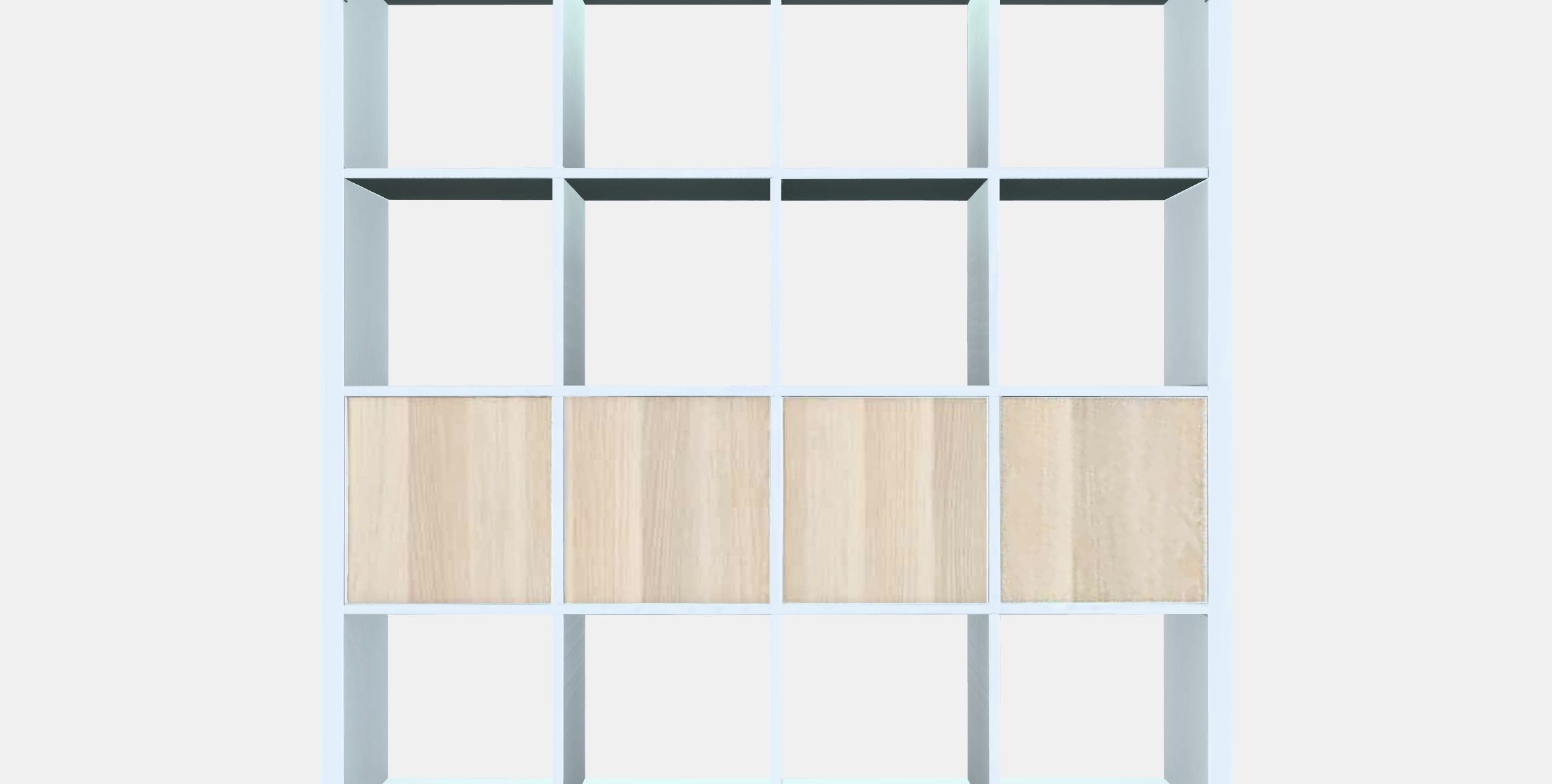 KALLAX Shelving unit with 4 inserts 6 Low-poly 3D model_15