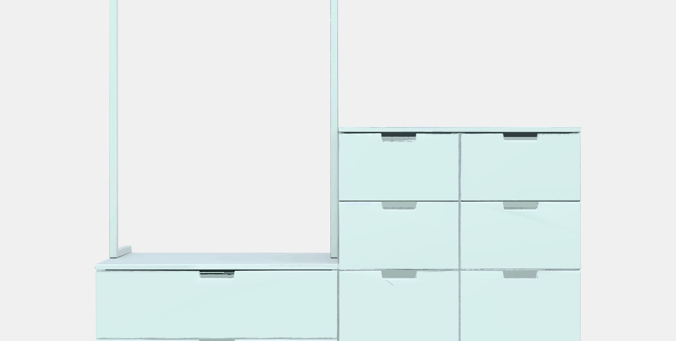 NORDLI Chest of 8 drawers 1 Low-poly 3D model_11