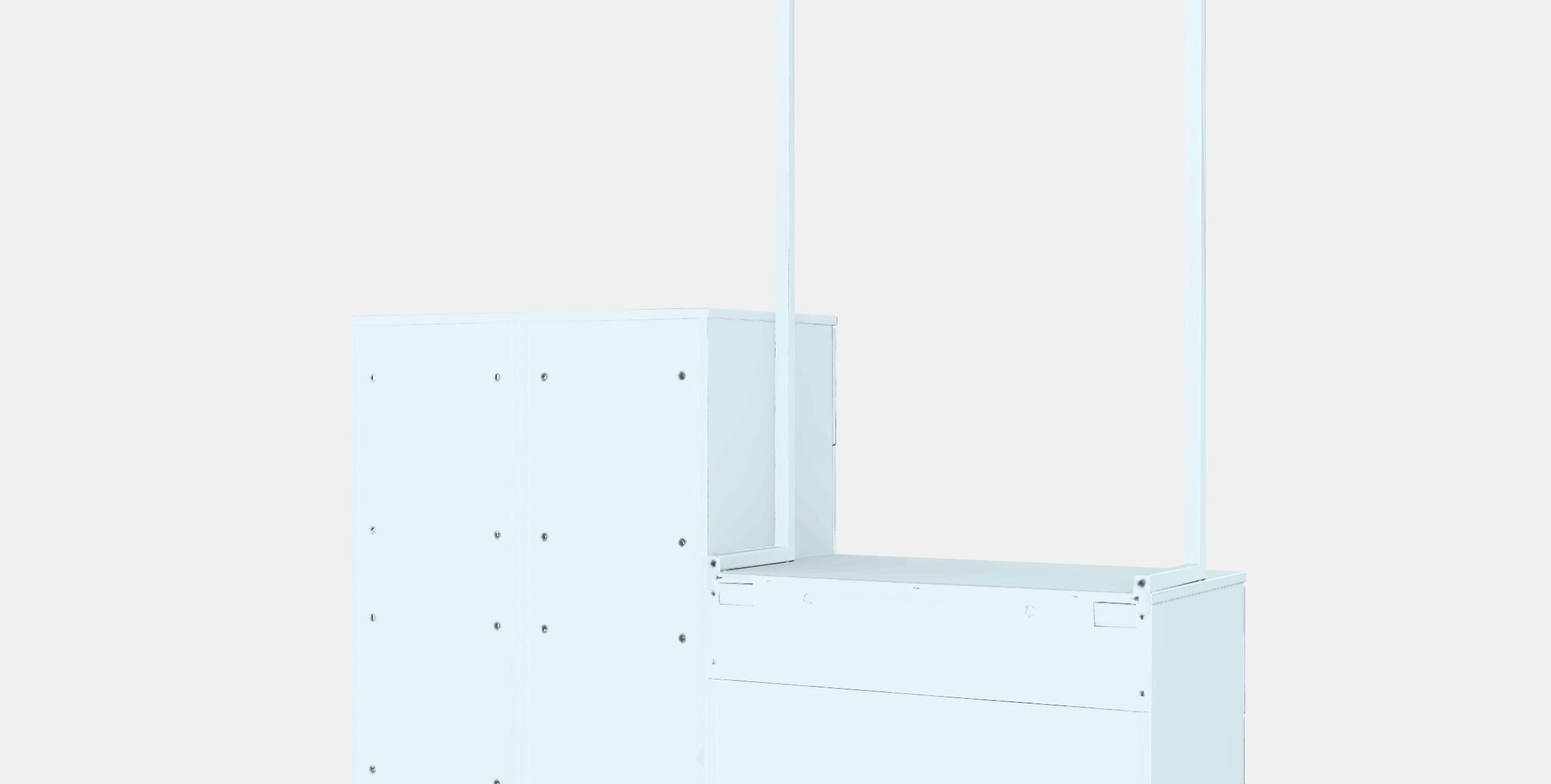 NORDLI Chest of 8 drawers 1 Low-poly 3D model_6