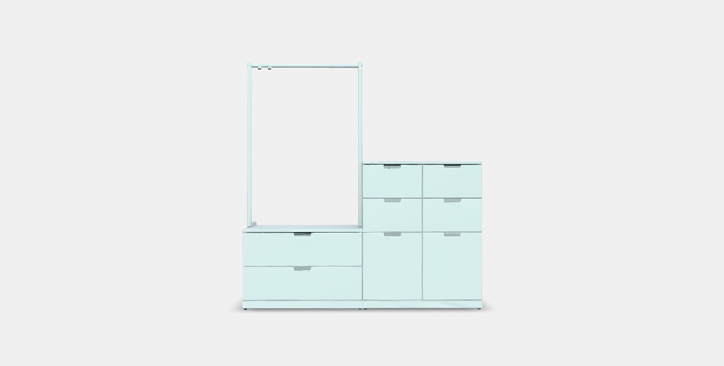 NORDLI Chest of 8 drawers 1 Low-poly 3D model_10