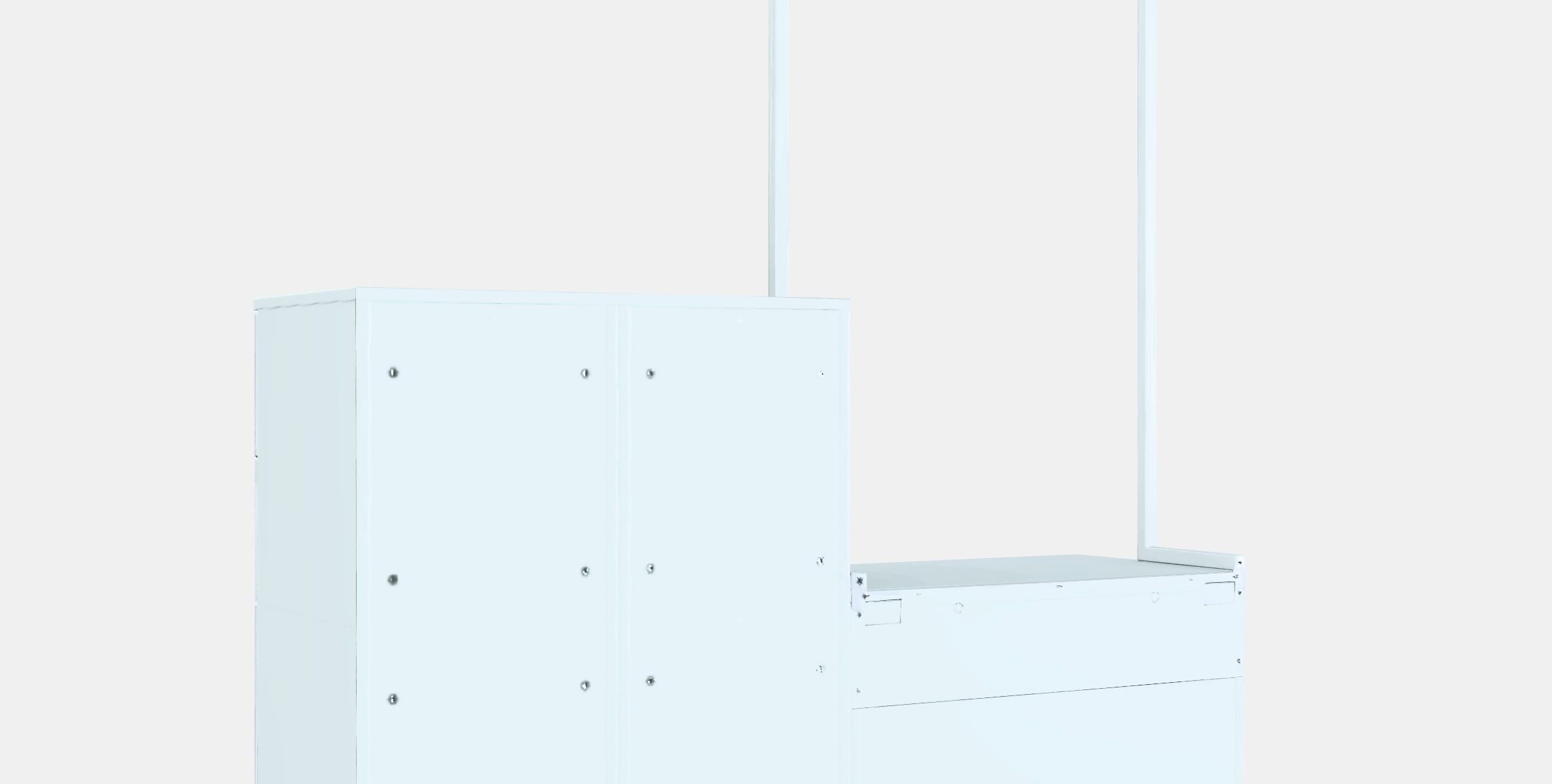 NORDLI Chest of 8 drawers 1 Low-poly 3D model_2