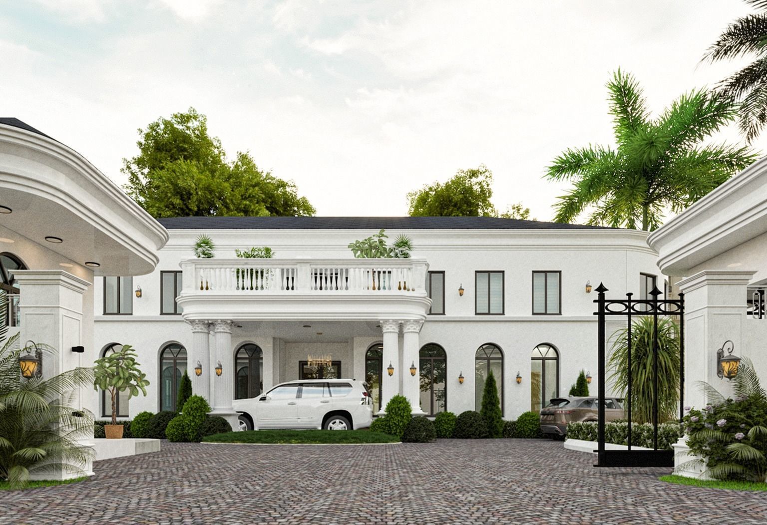 neo classical 3d model building  3D model_1