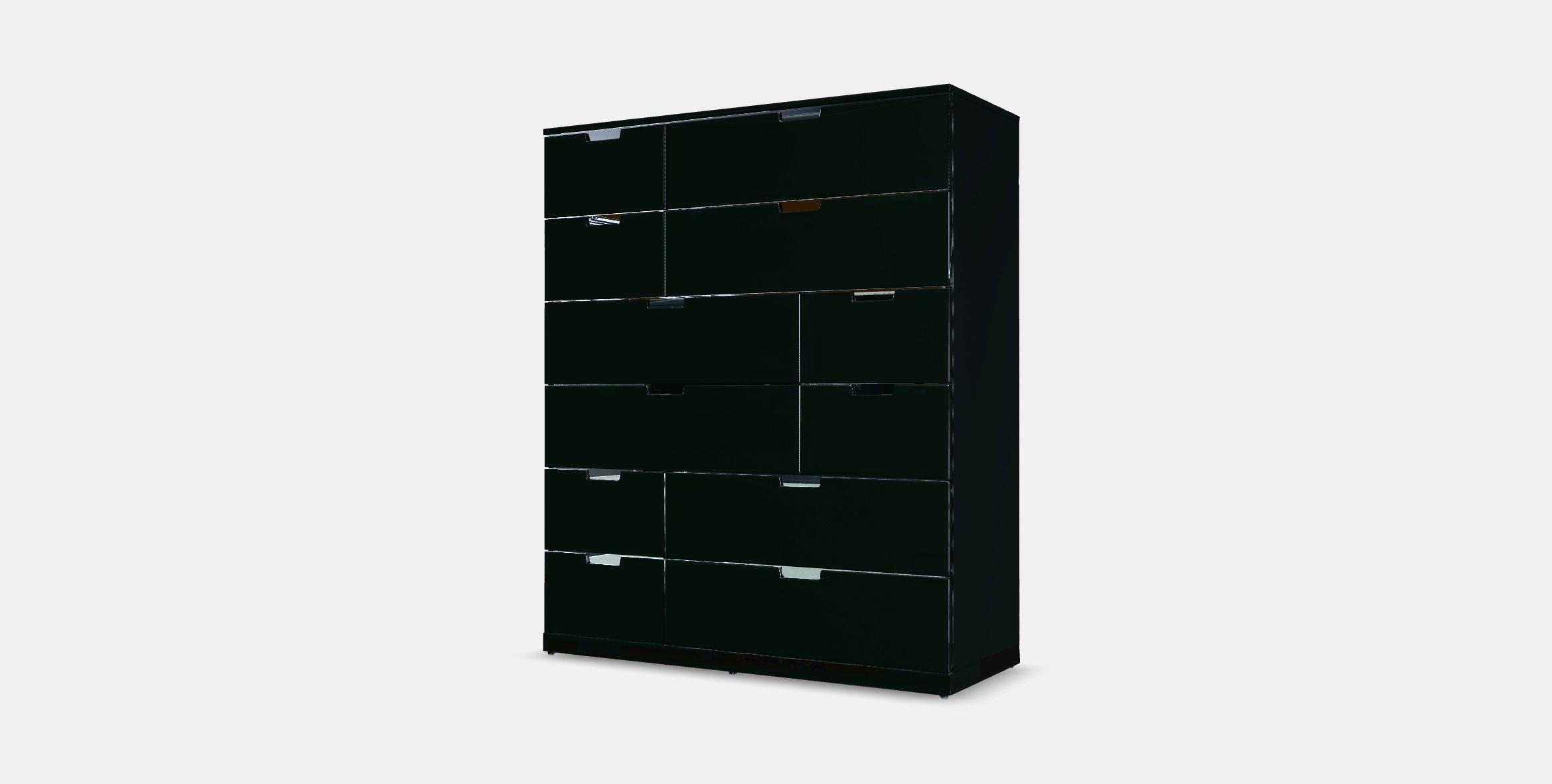 NORDLI Chest of 12 drawers 2 Low-poly 3D model_12