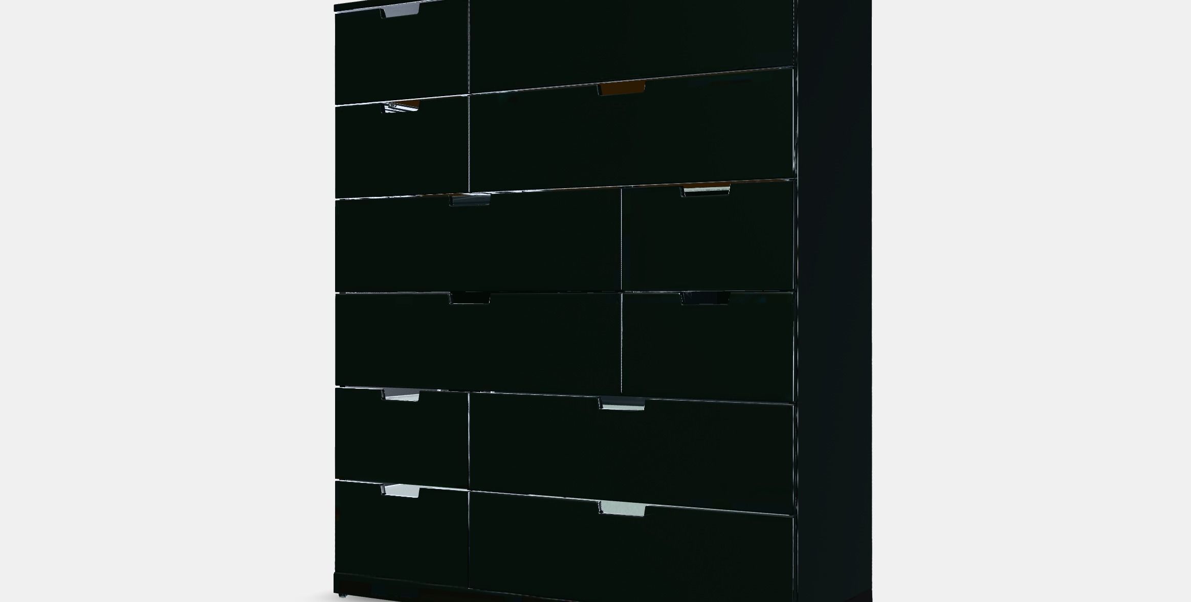 NORDLI Chest of 12 drawers 2 Low-poly 3D model_13