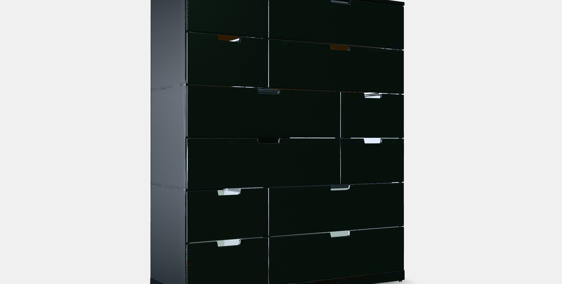 NORDLI Chest of 12 drawers 2 Low-poly 3D model_10