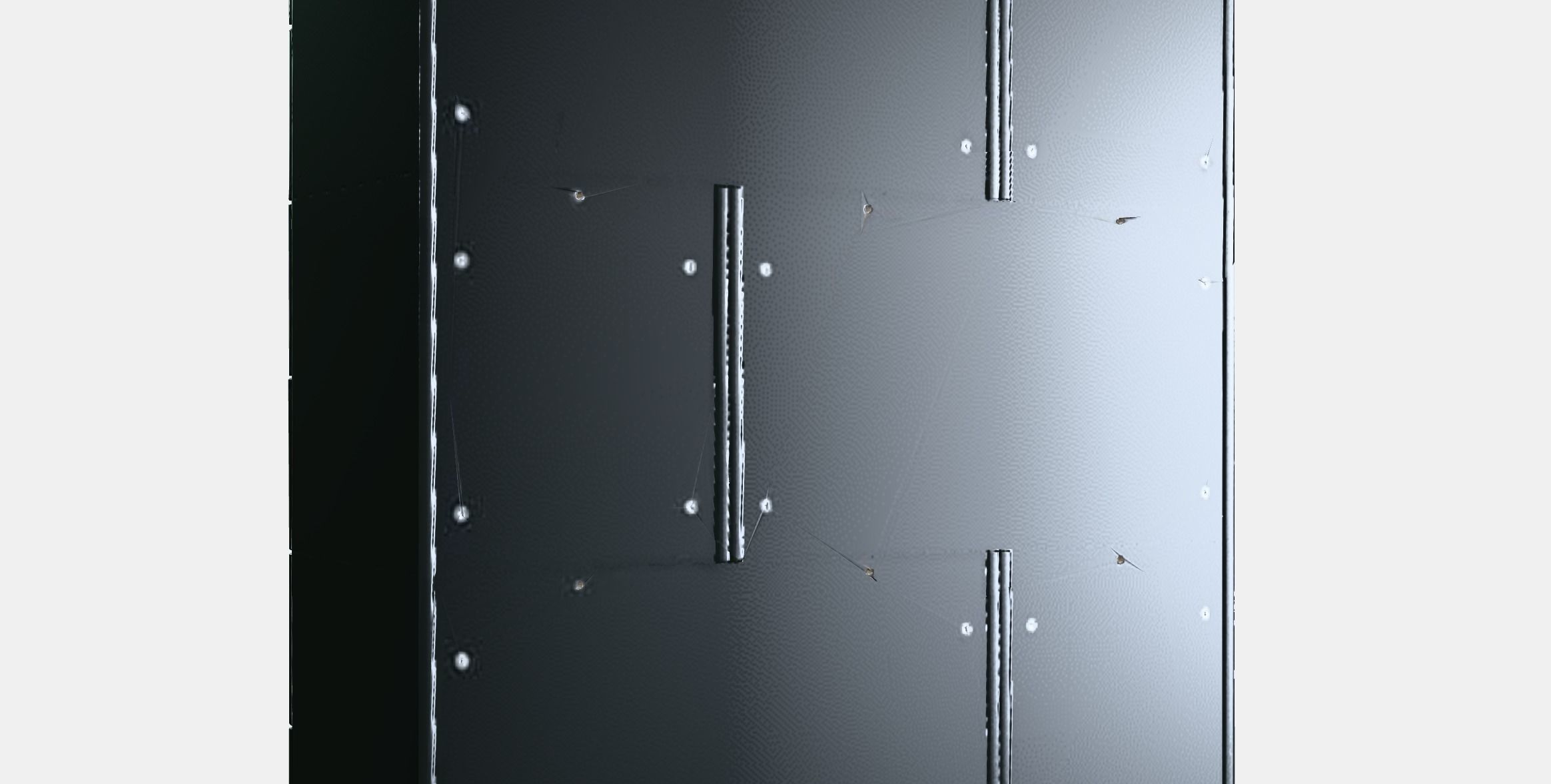 NORDLI Chest of 12 drawers 2 Low-poly 3D model_2