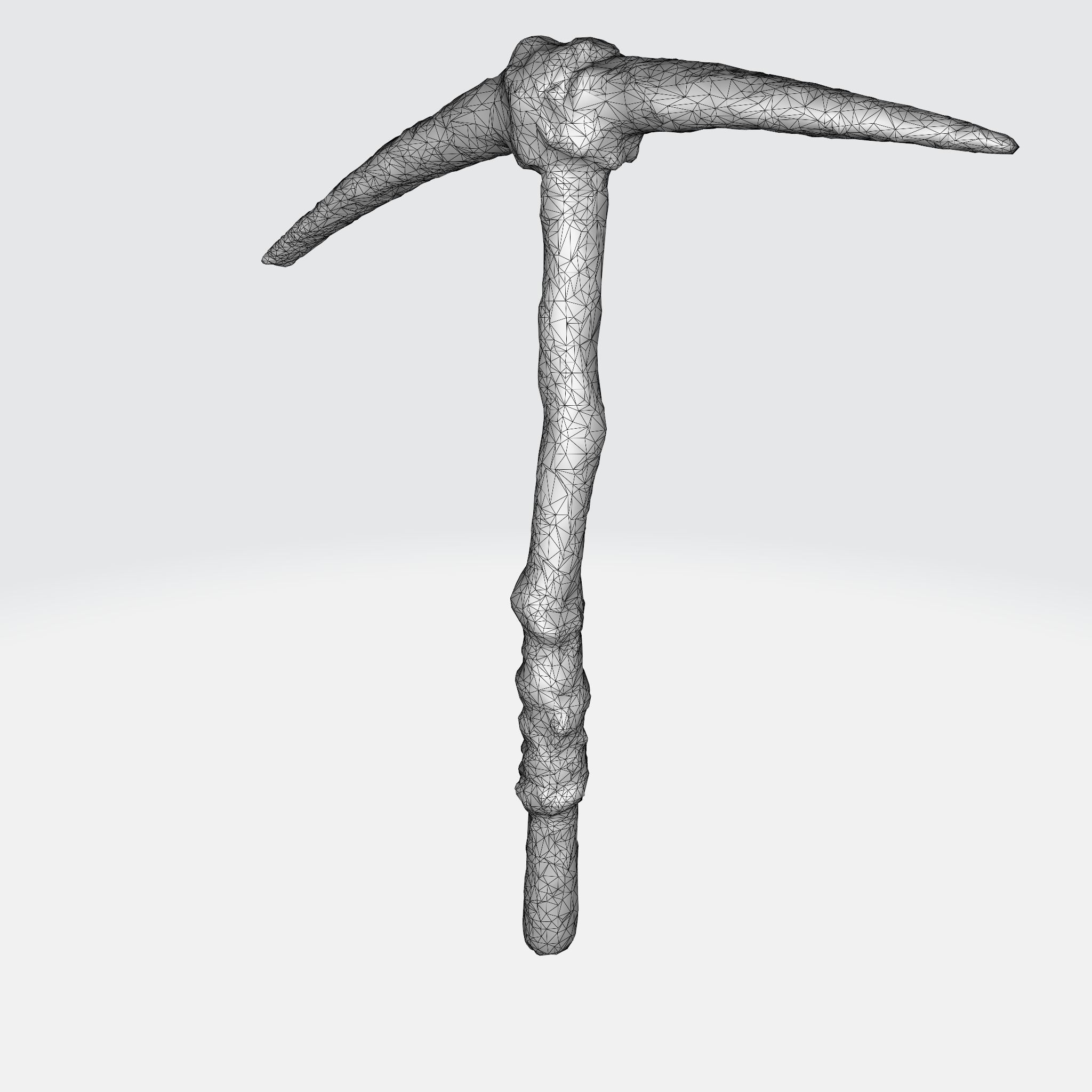 primitive pickaxe 3D model_5