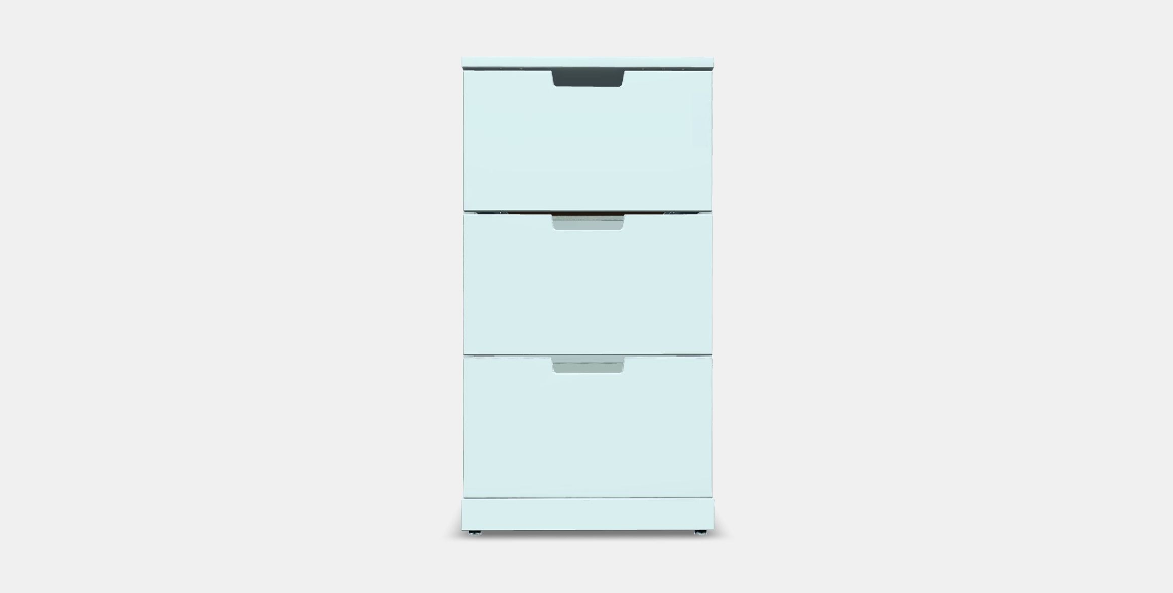 NORDLI Chest of 3 drawers Low-poly 3D model_10