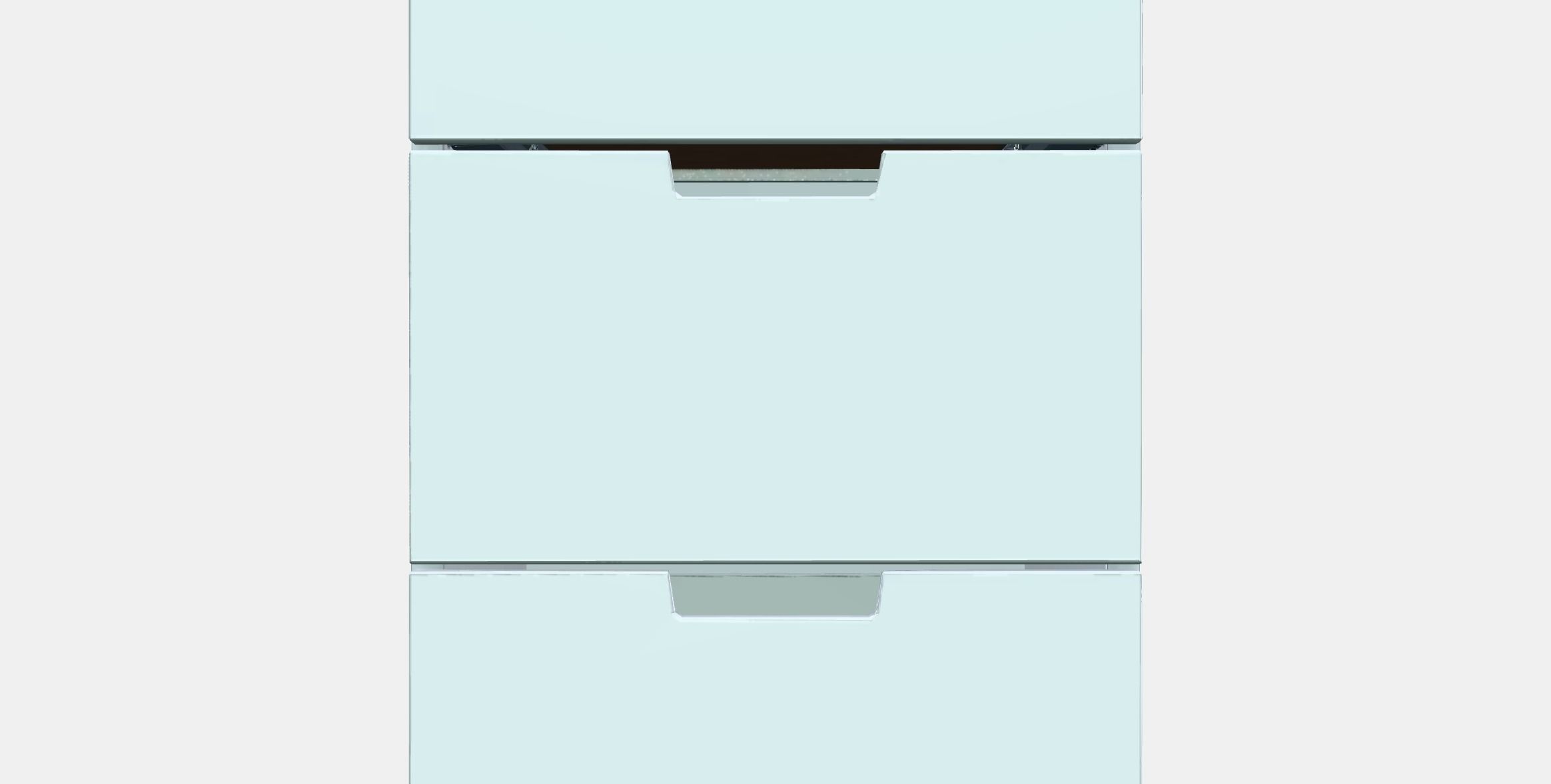 NORDLI Chest of 3 drawers Low-poly 3D model_11