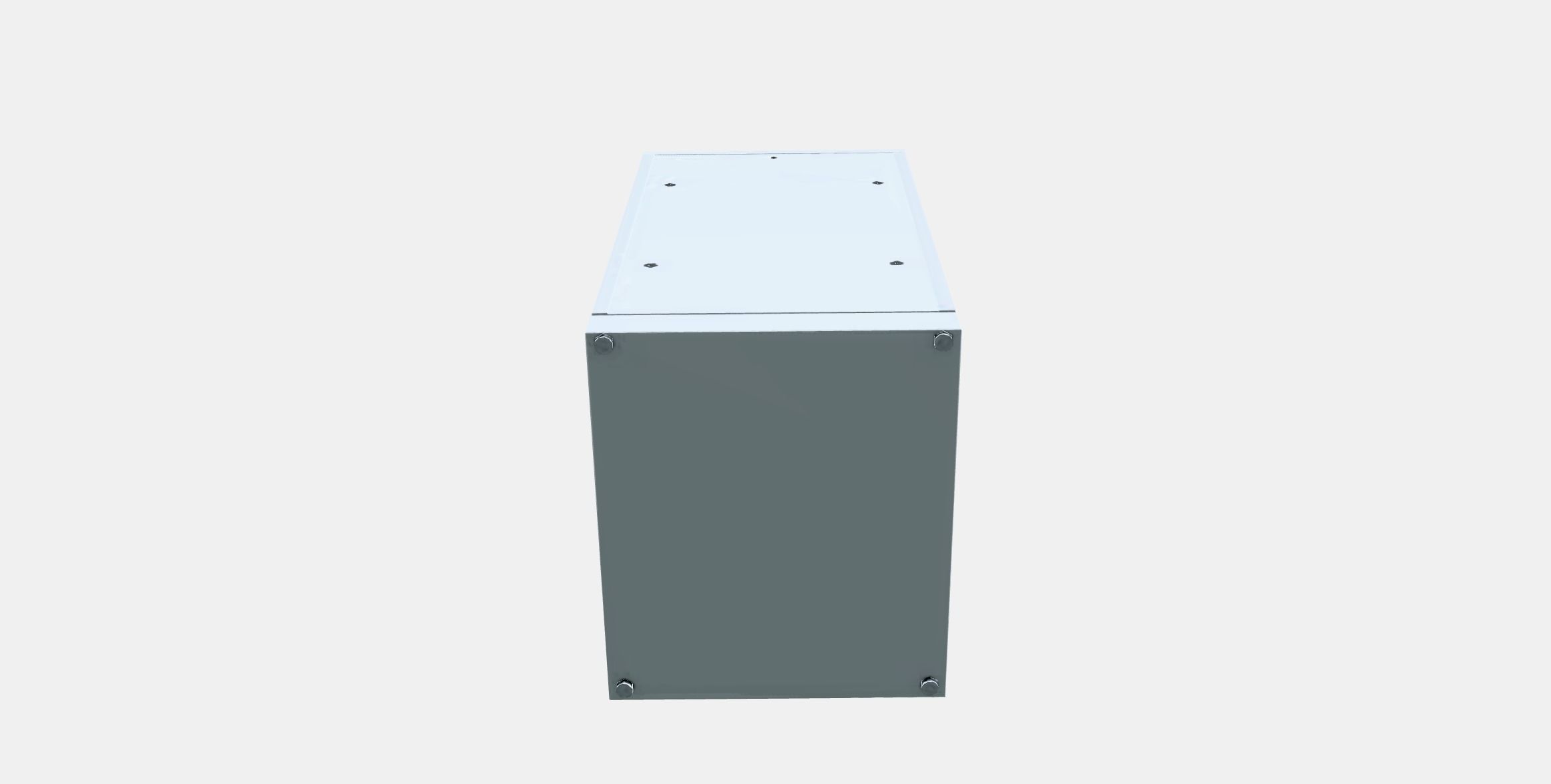 NORDLI Chest of 3 drawers Low-poly 3D model_7