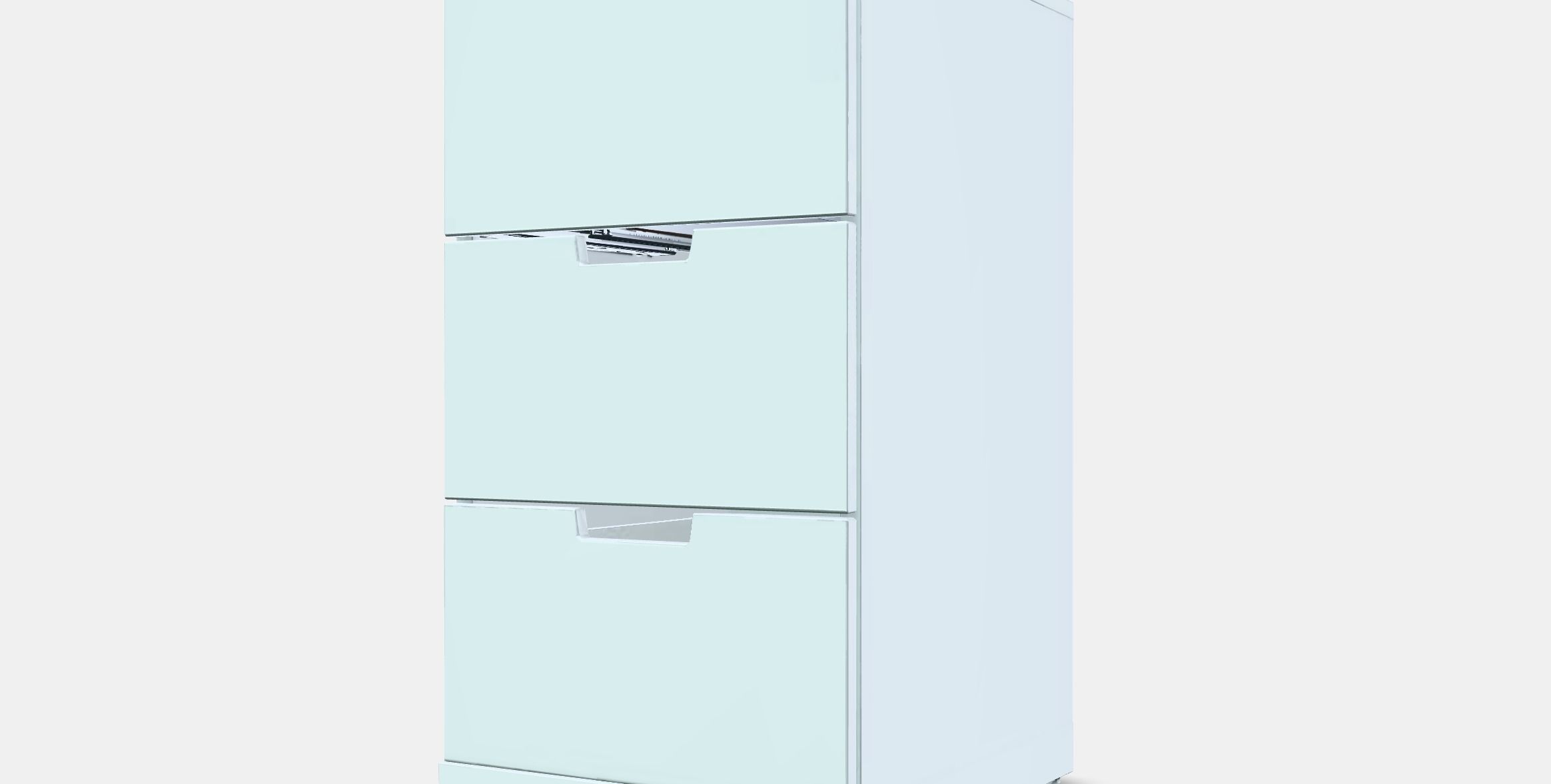 NORDLI Chest of 3 drawers Low-poly 3D model_13