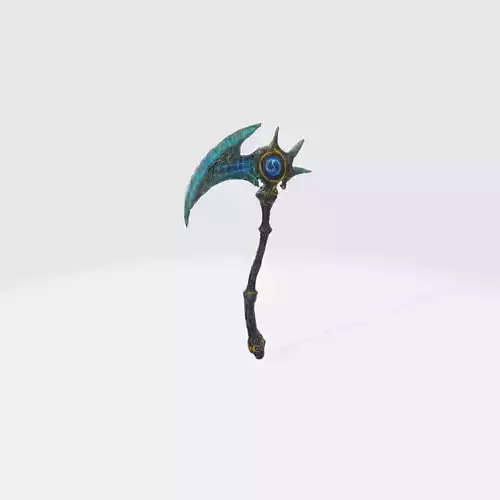 A dark fantasy battle axe