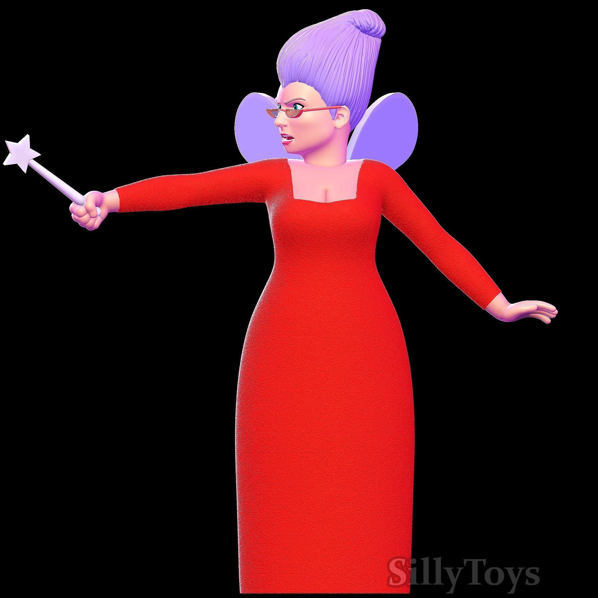 Fairy Godmother - Shrek 3D model 3D printable | CGTrader