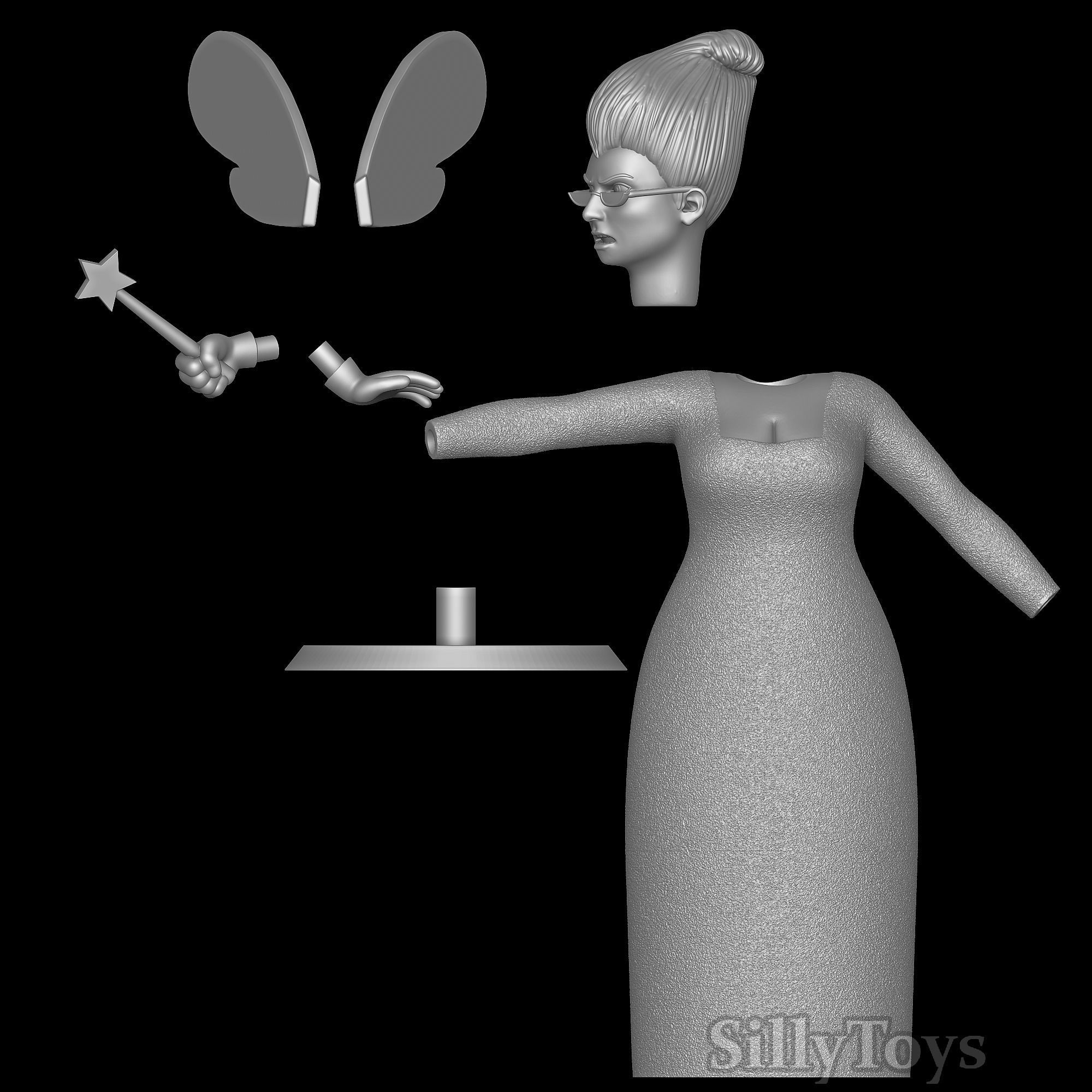 Fairy Godmother - Shrek 3D model 3D printable