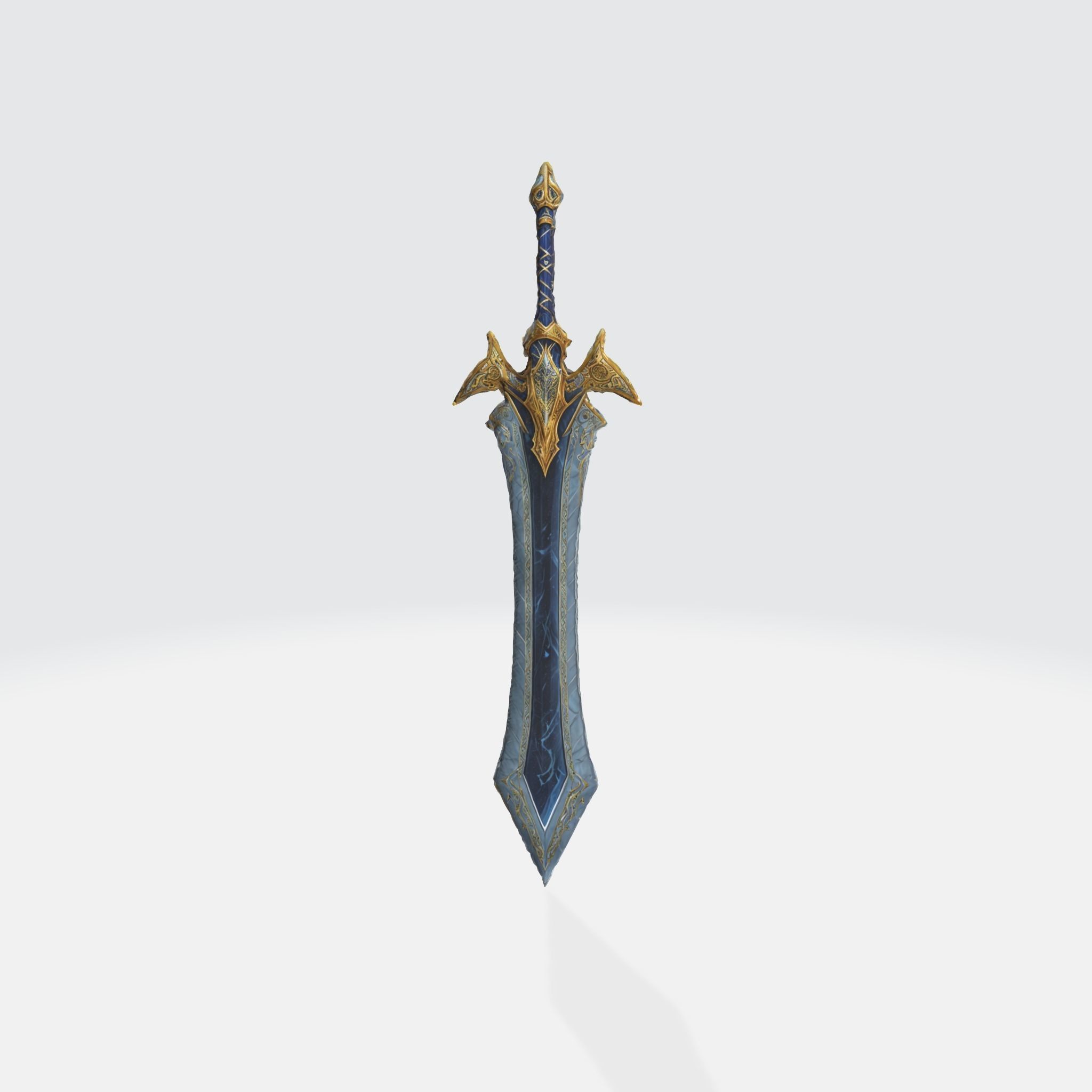 A medieval-style sword 3D model_3