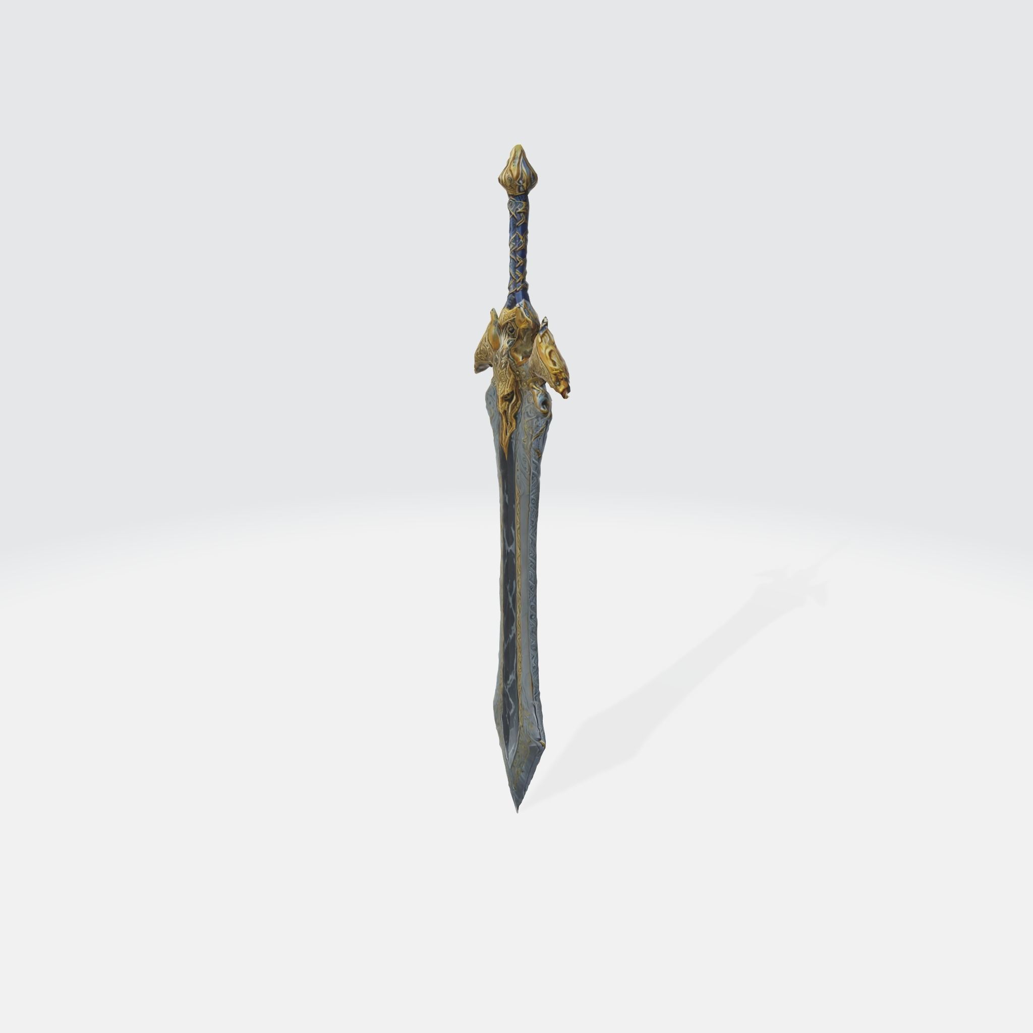 A medieval-style sword 3D model_1