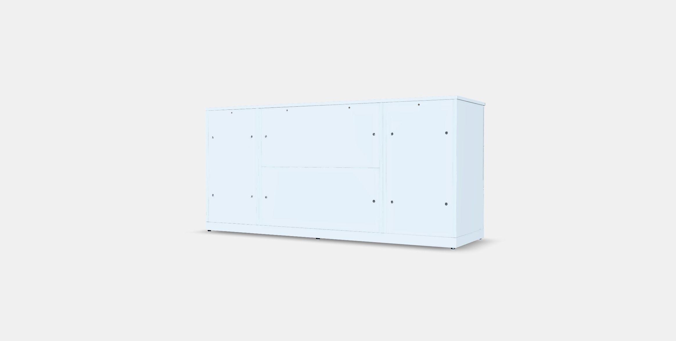 NORDLI Chest of 9 drawers Low-poly 3D model_3