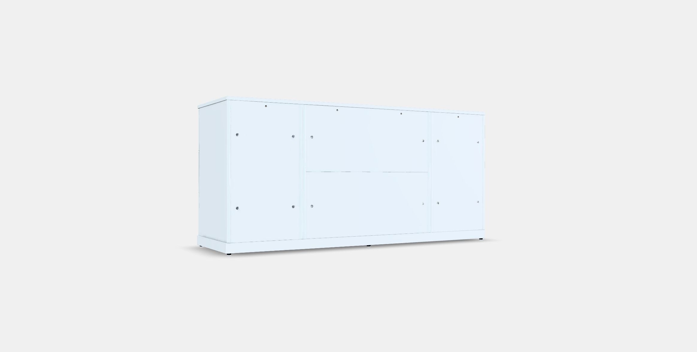 NORDLI Chest of 9 drawers Low-poly 3D model_16