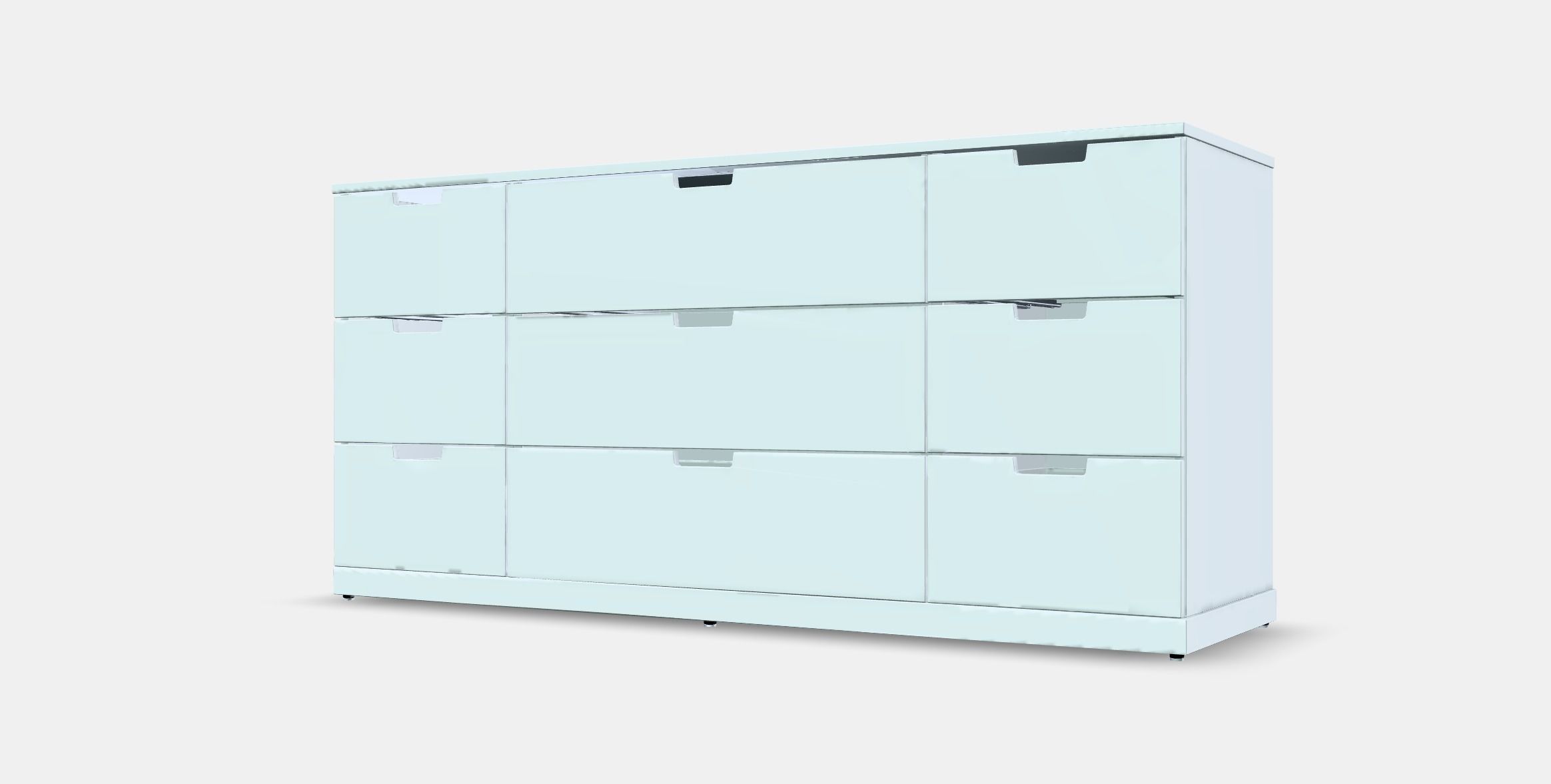 NORDLI Chest of 9 drawers Low-poly 3D model_13