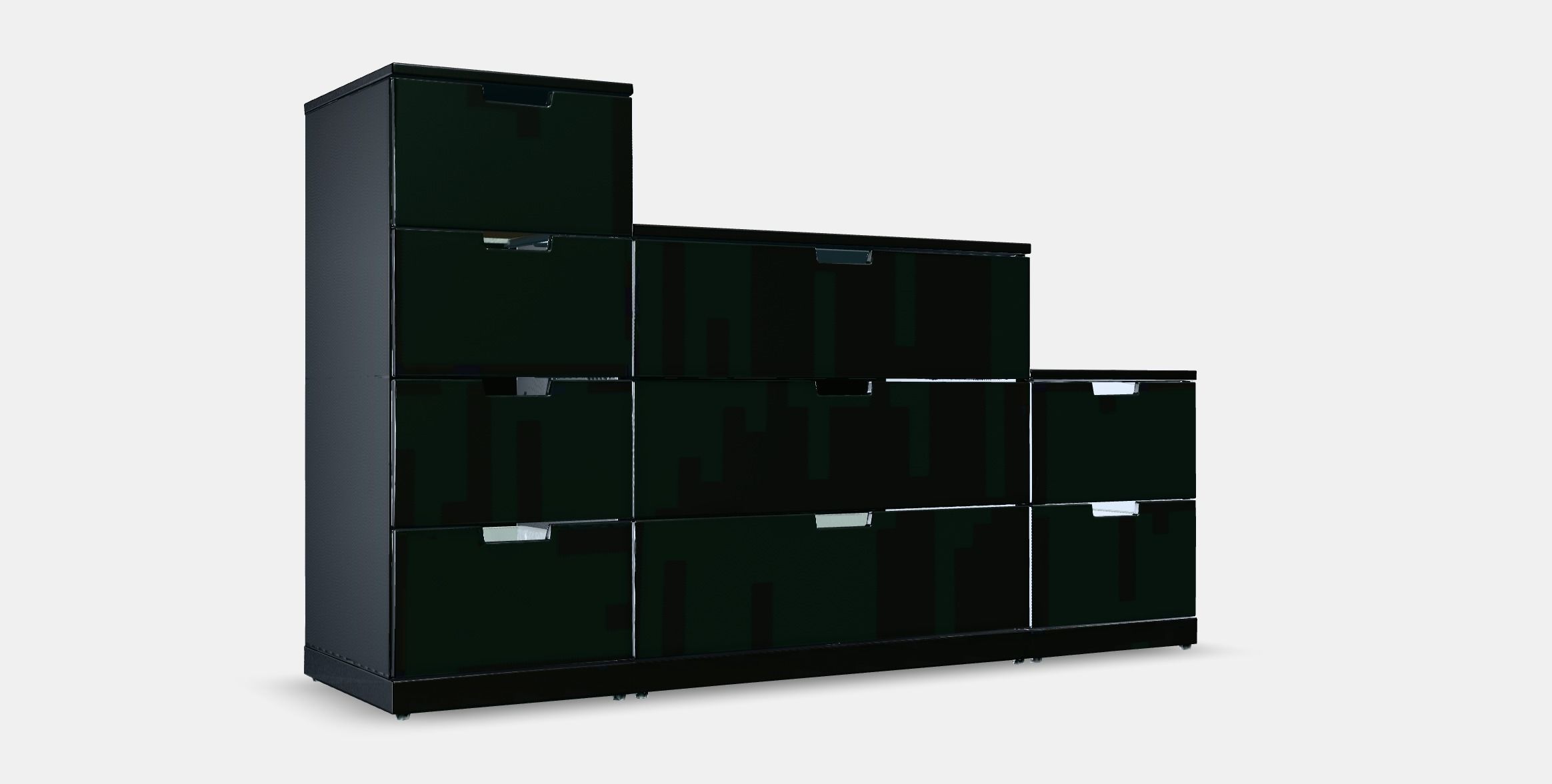 NORDLI Chest of 9 drawers 1 Low-poly 3D model_9