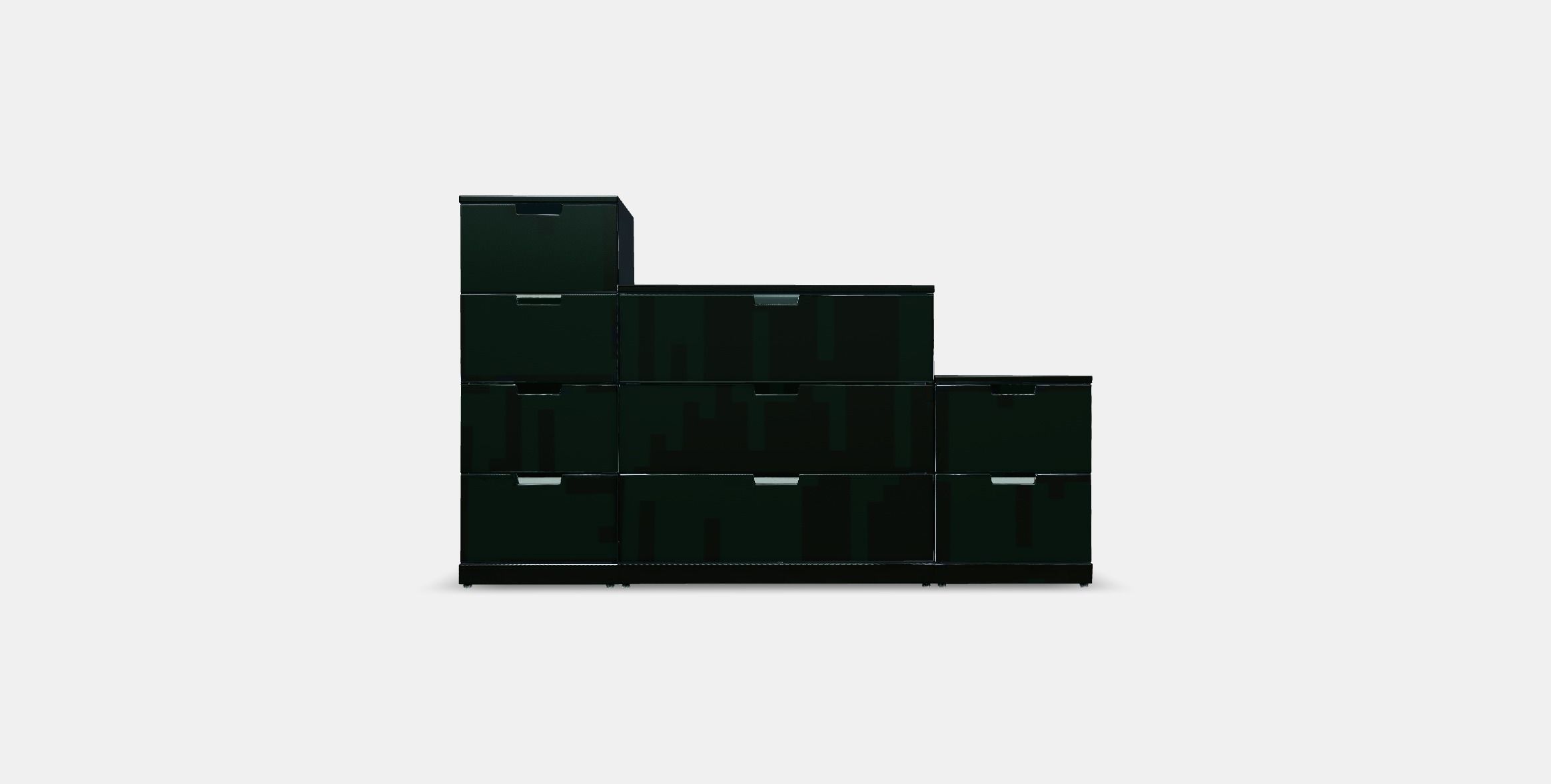 NORDLI Chest of 9 drawers 1 Low-poly 3D model_10