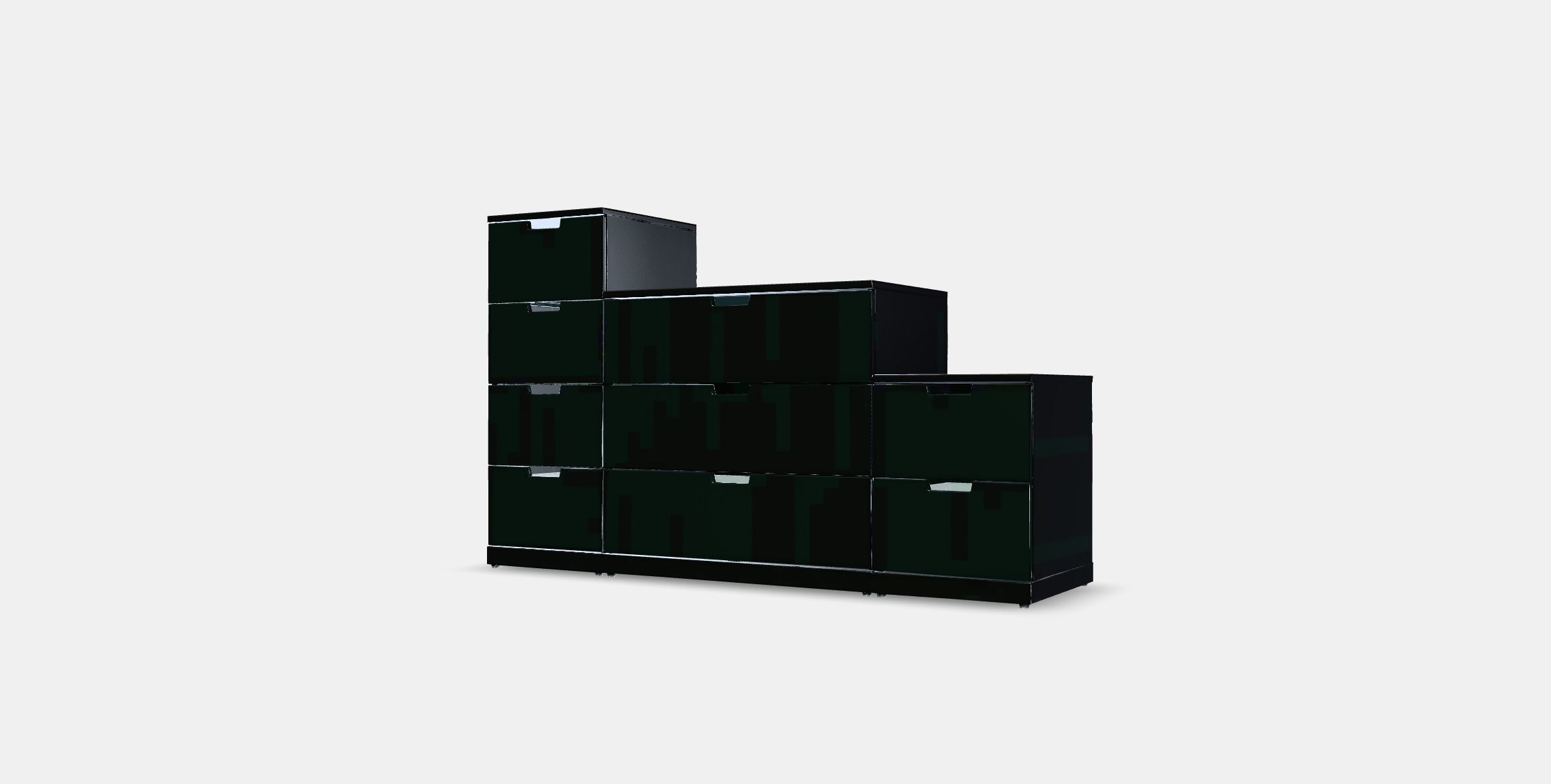 NORDLI Chest of 9 drawers 1 Low-poly 3D model_12