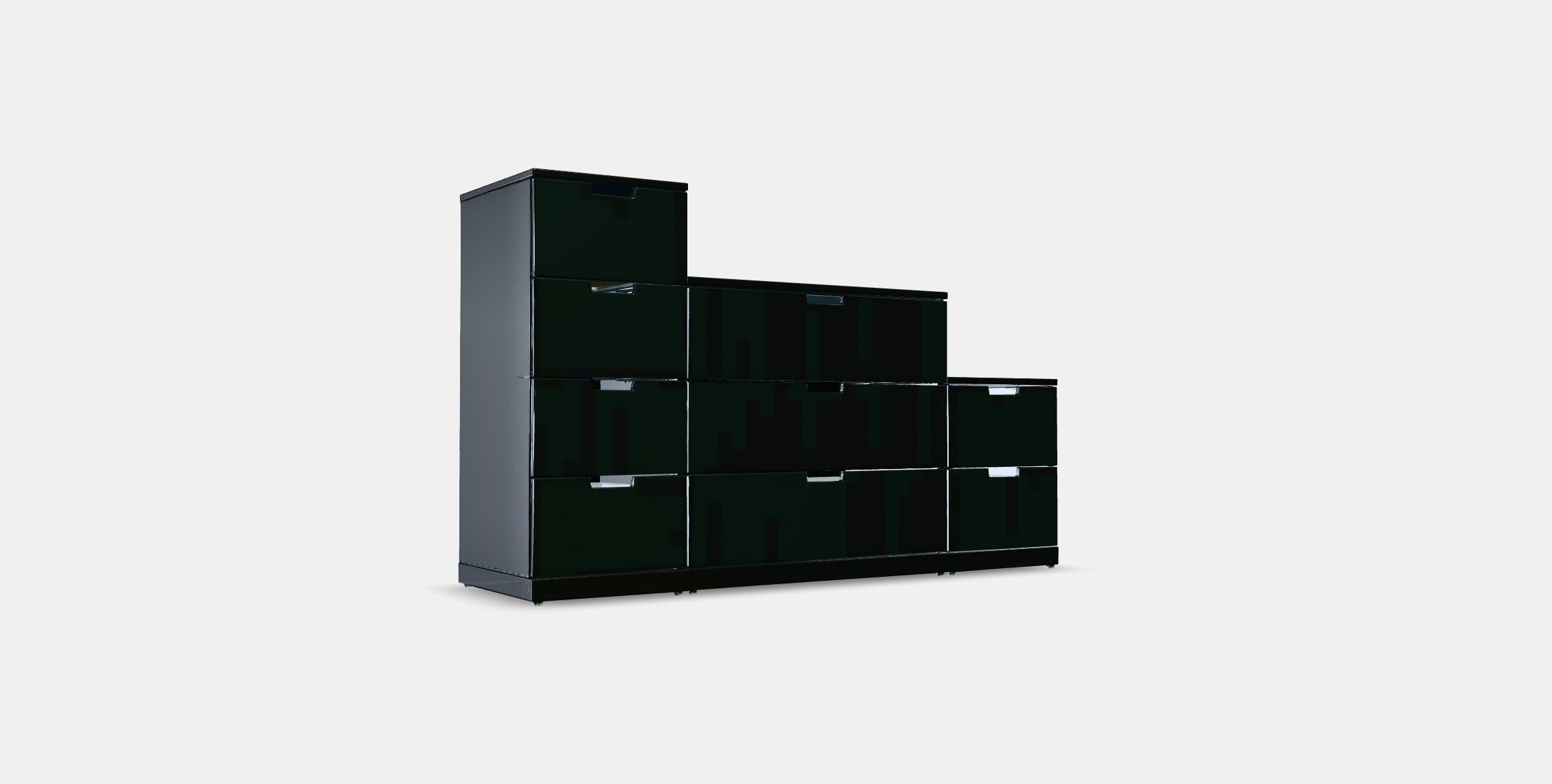 NORDLI Chest of 9 drawers 1 Low-poly 3D model_4