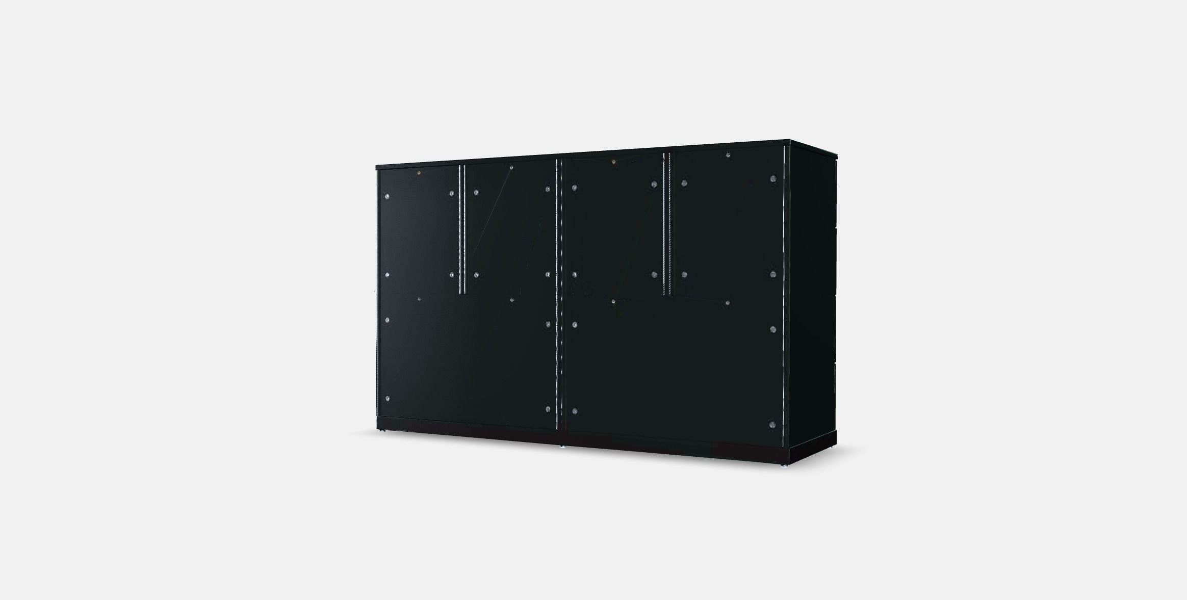 NORDLI Chest of 12 drawers 3 Low-poly 3D model_5