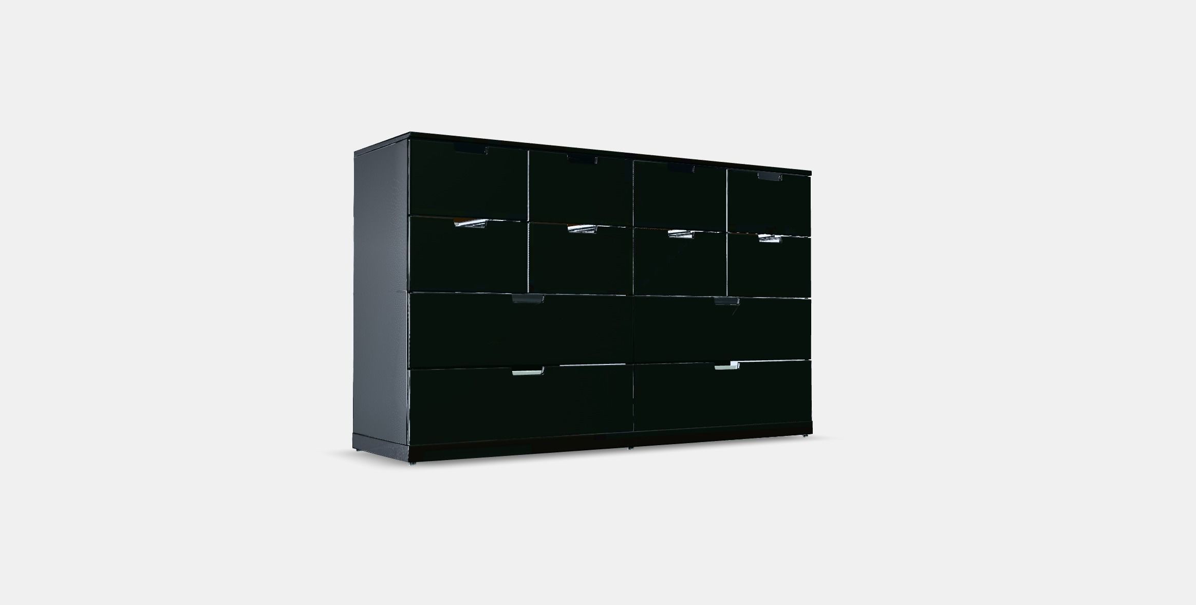 NORDLI Chest of 12 drawers 3 Low-poly 3D model_2