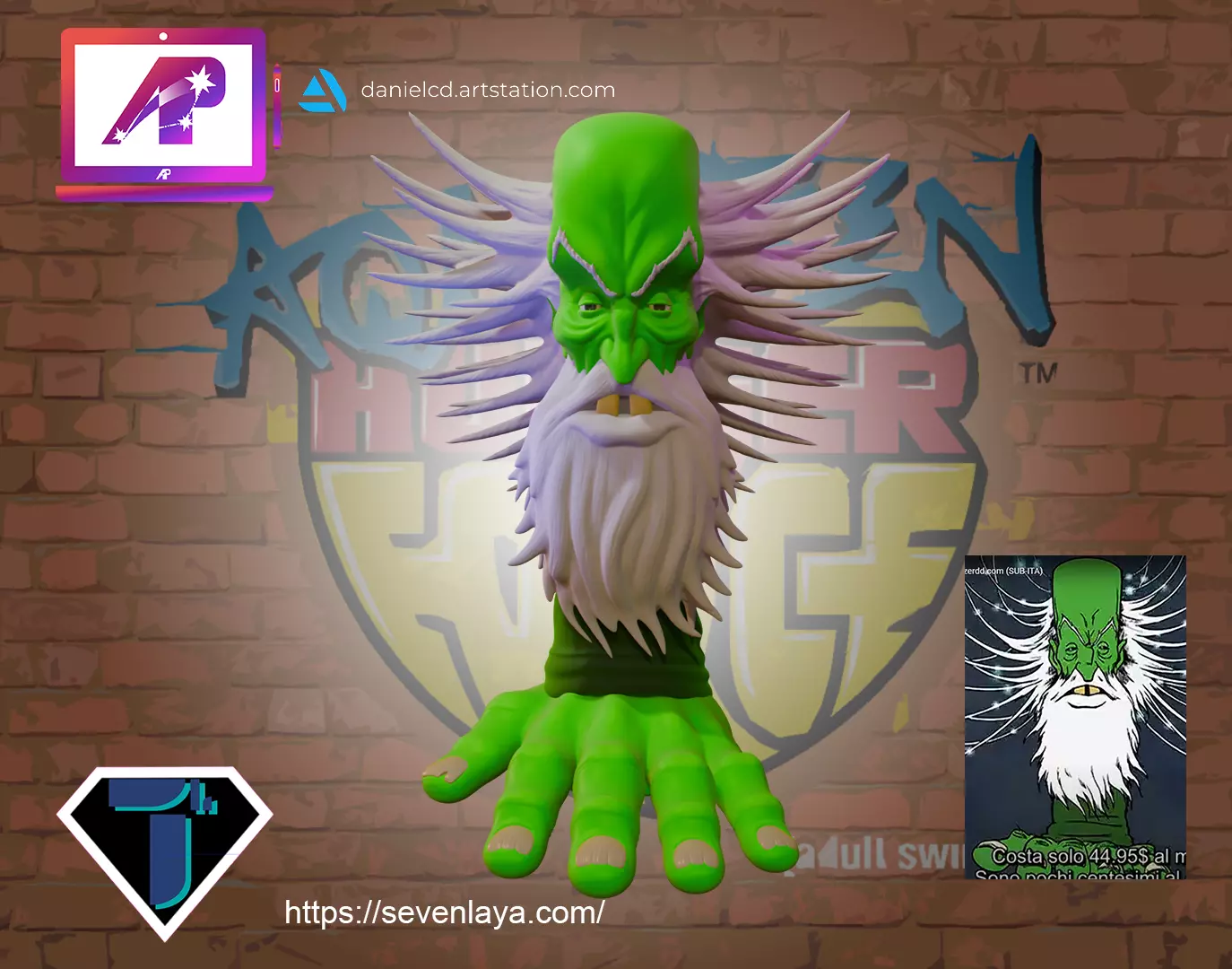 Aquateen Yzzerdd 3D print model_0