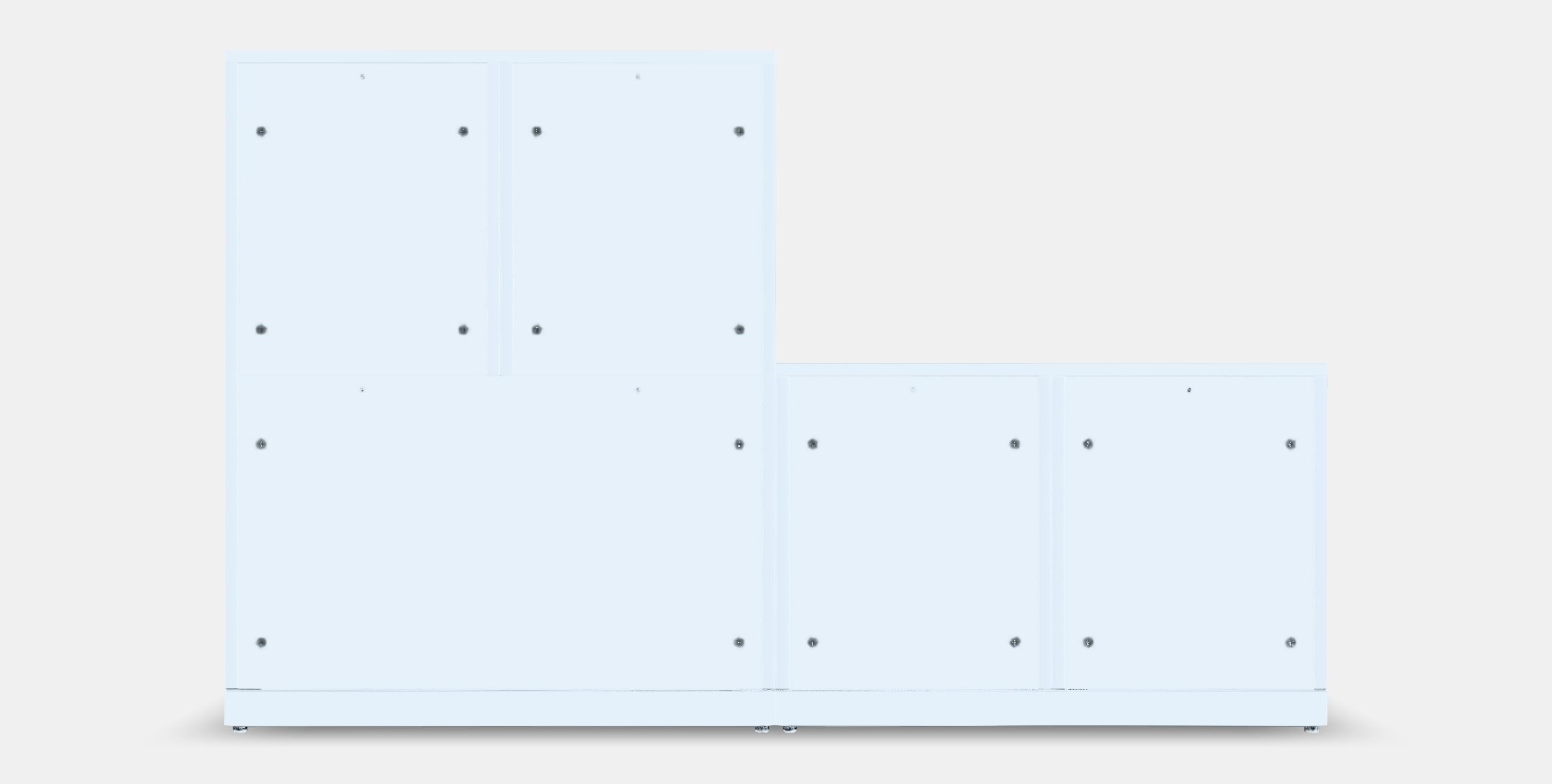 NORDLI Chest of 10 drawers Low-poly 3D model_15