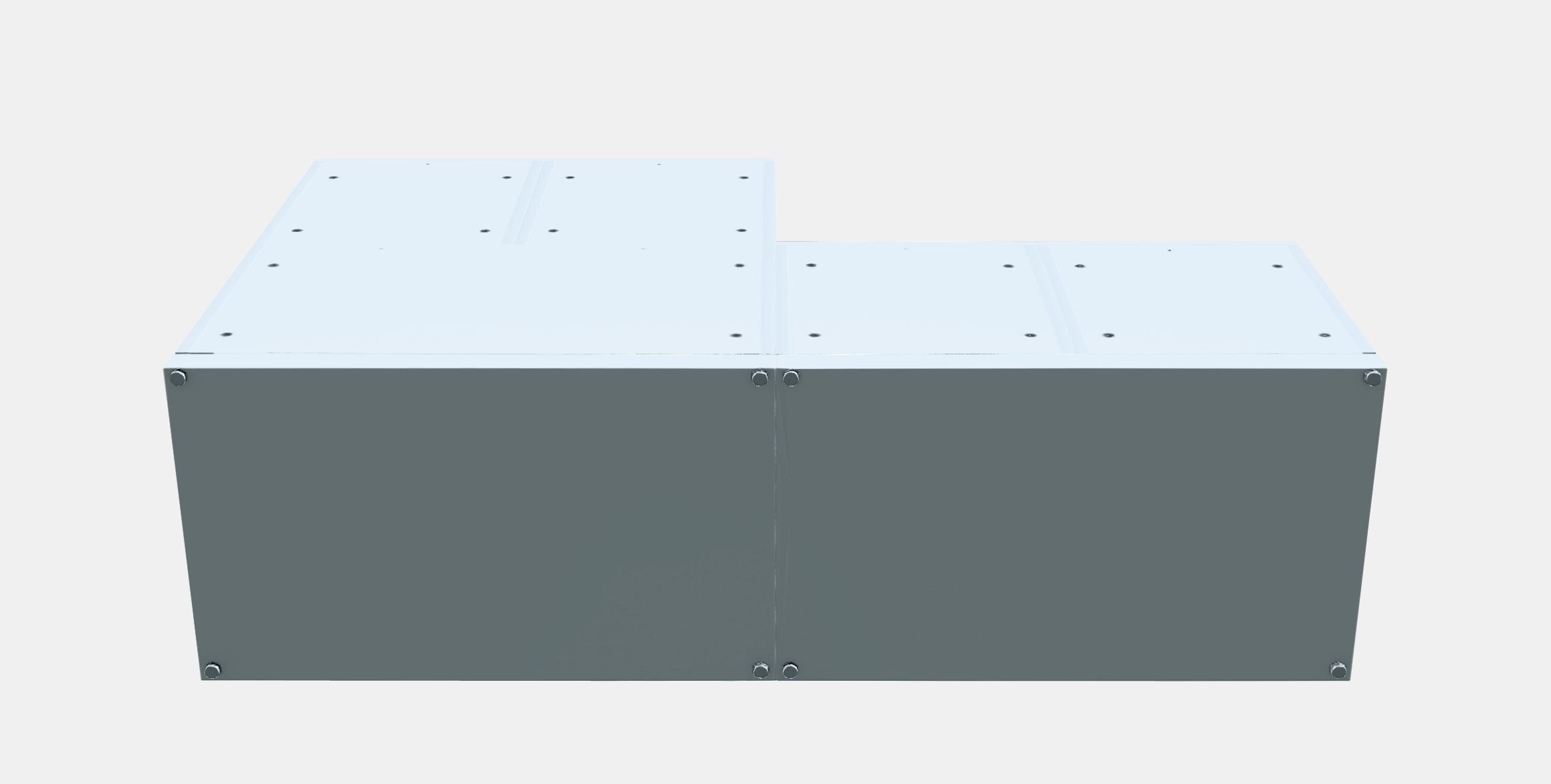 NORDLI Chest of 10 drawers Low-poly 3D model_8