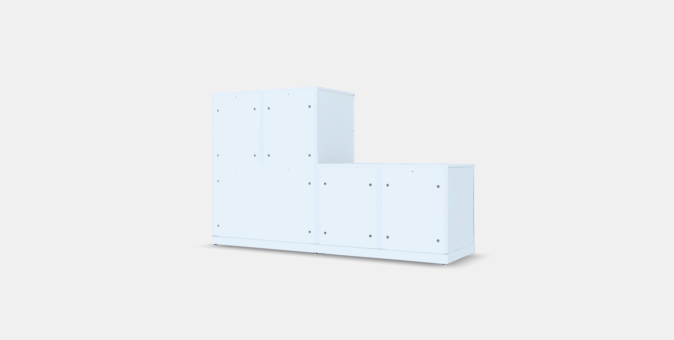 NORDLI Chest of 10 drawers Low-poly 3D model_5