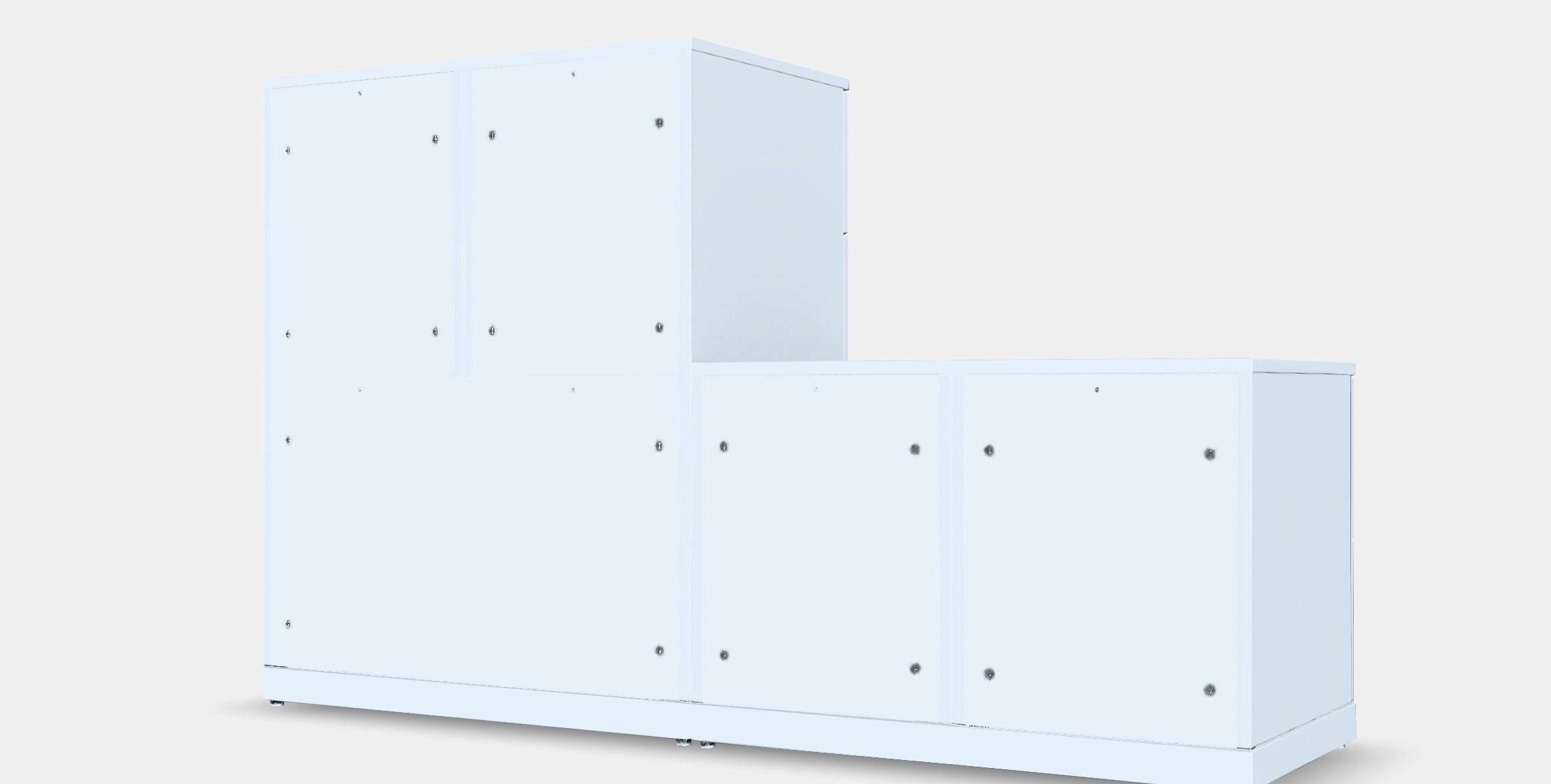 NORDLI Chest of 10 drawers Low-poly 3D model_6