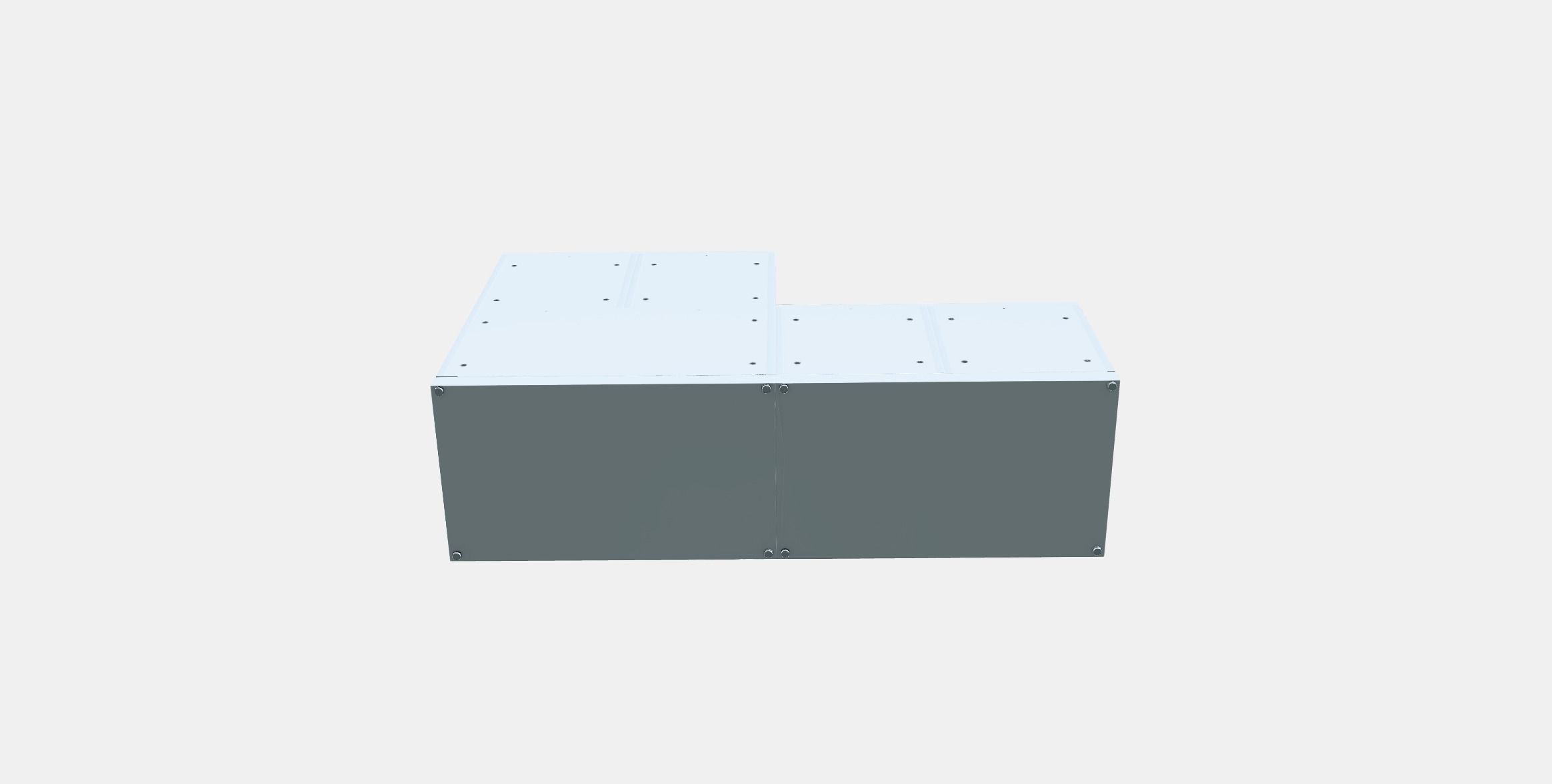 NORDLI Chest of 10 drawers Low-poly 3D model_7