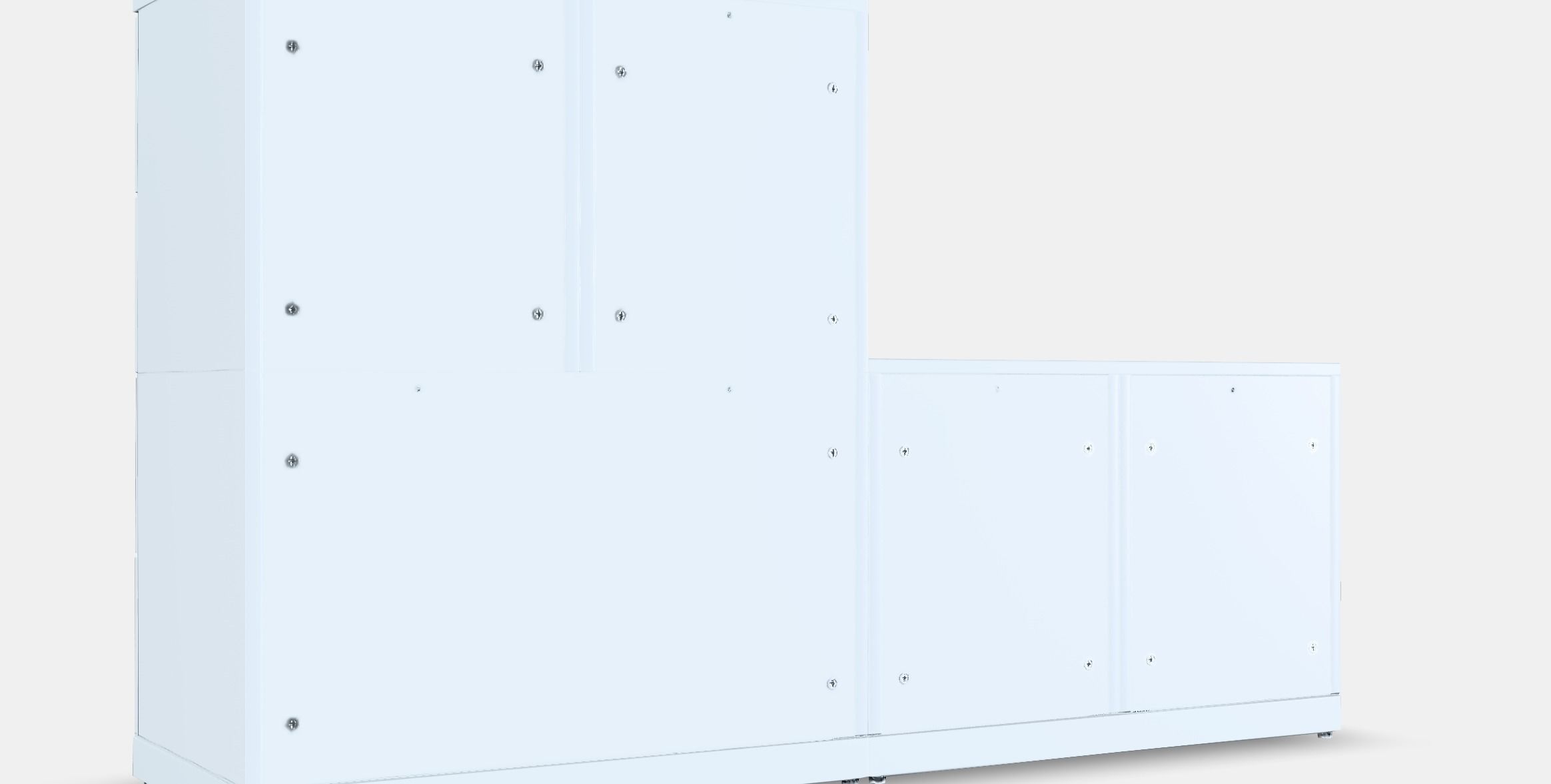 NORDLI Chest of 10 drawers Low-poly 3D model_3