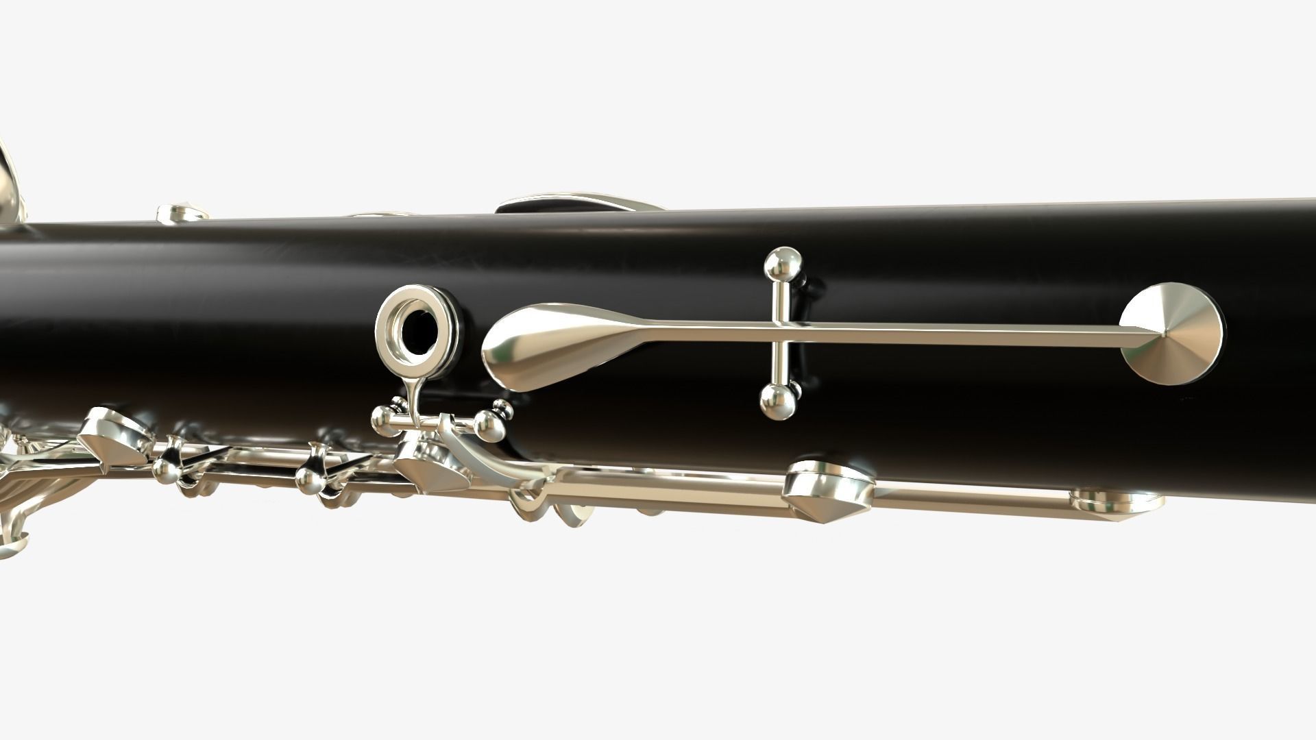 Clarinet  Collection   Brass White Black and Wood 3D model_24