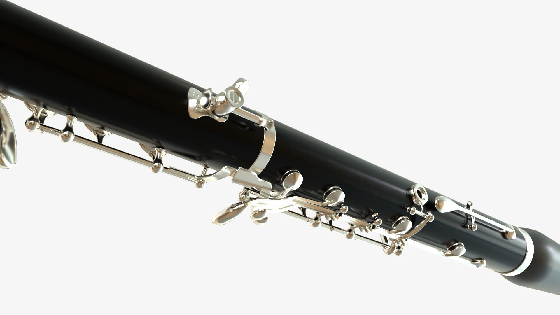 Clarinet  Collection   Brass White Black and Wood 3D model_20
