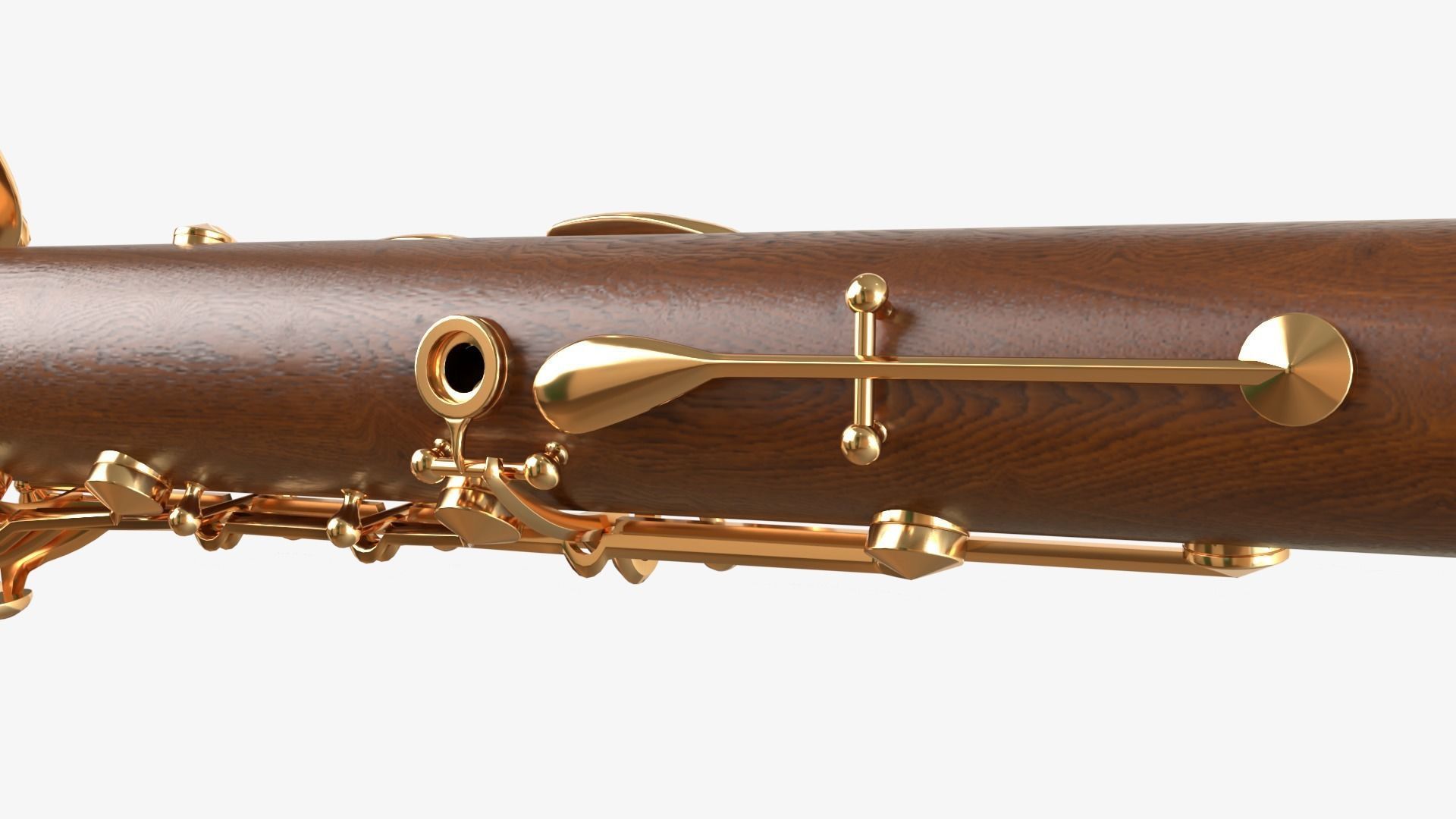 Clarinet  Collection   Brass White Black and Wood 3D model_33