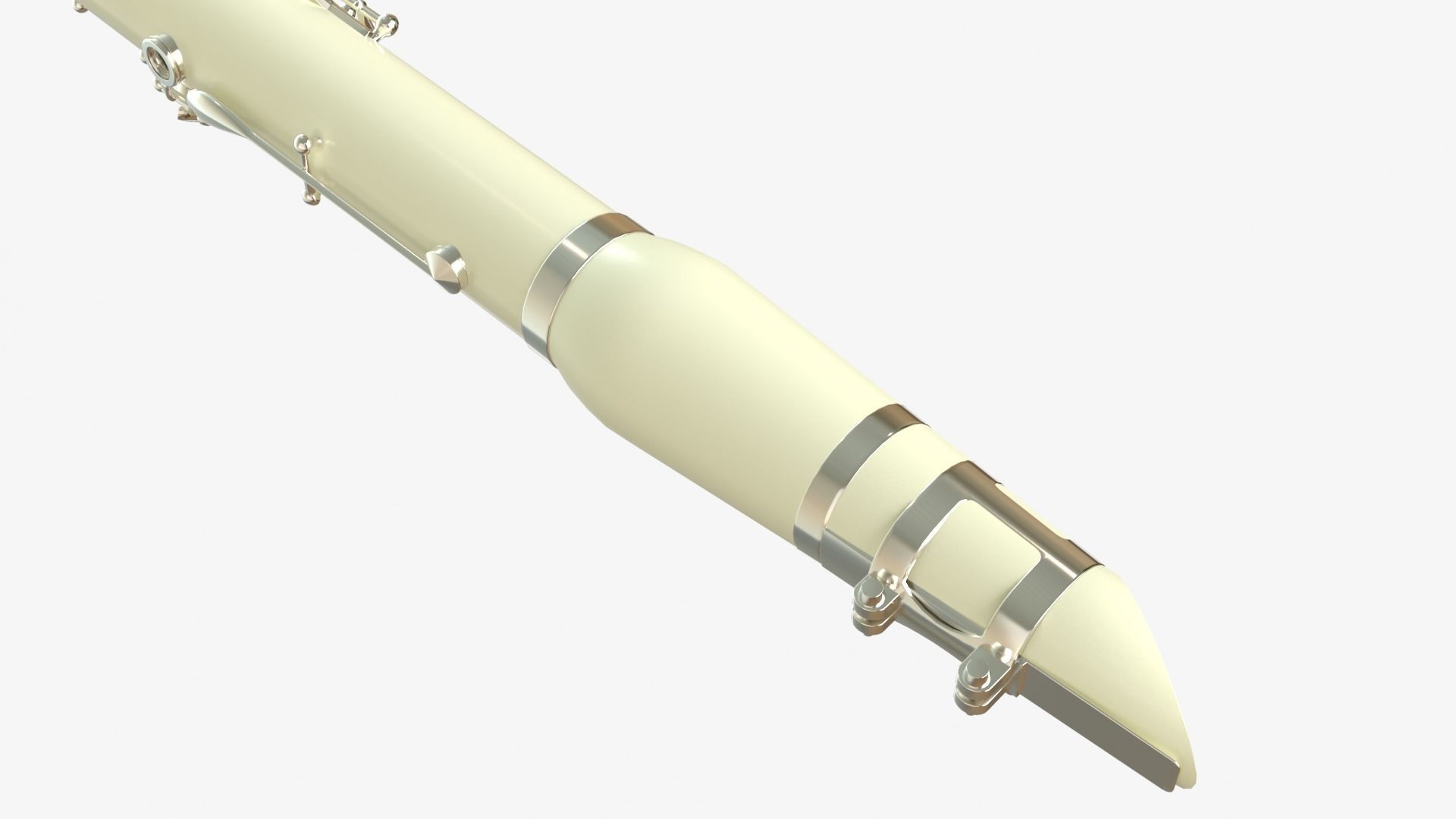 Clarinet  Collection   Brass White Black and Wood 3D model_17