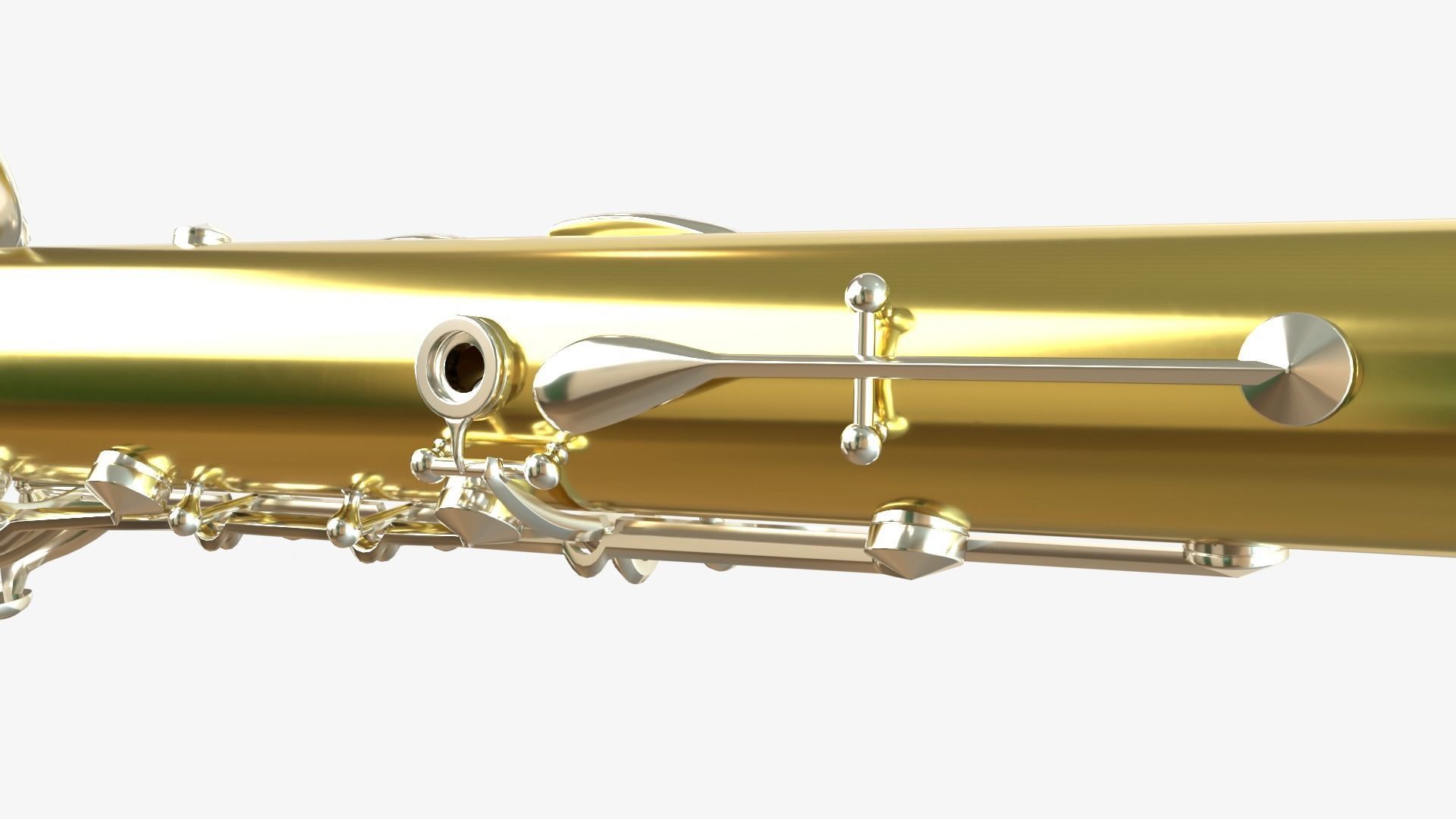 Clarinet  Collection   Brass White Black and Wood 3D model_25