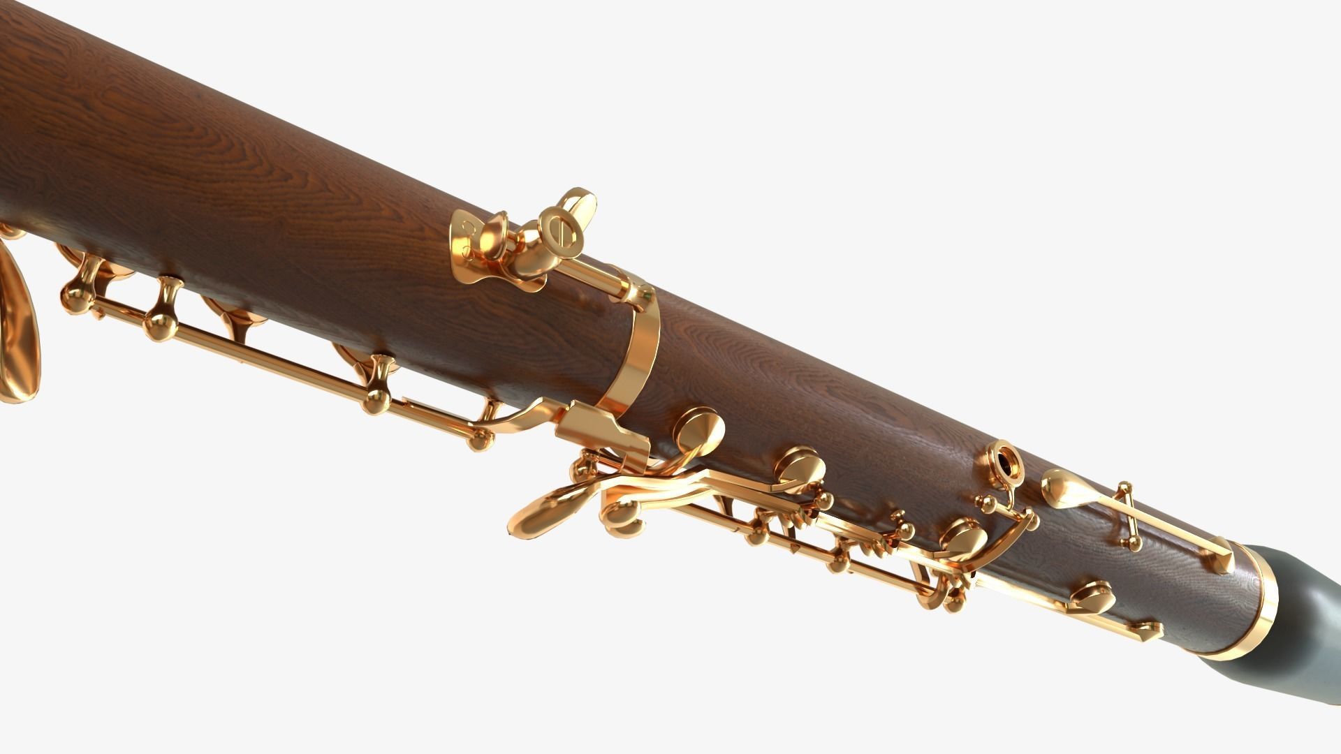 Clarinet  Collection   Brass White Black and Wood 3D model_32