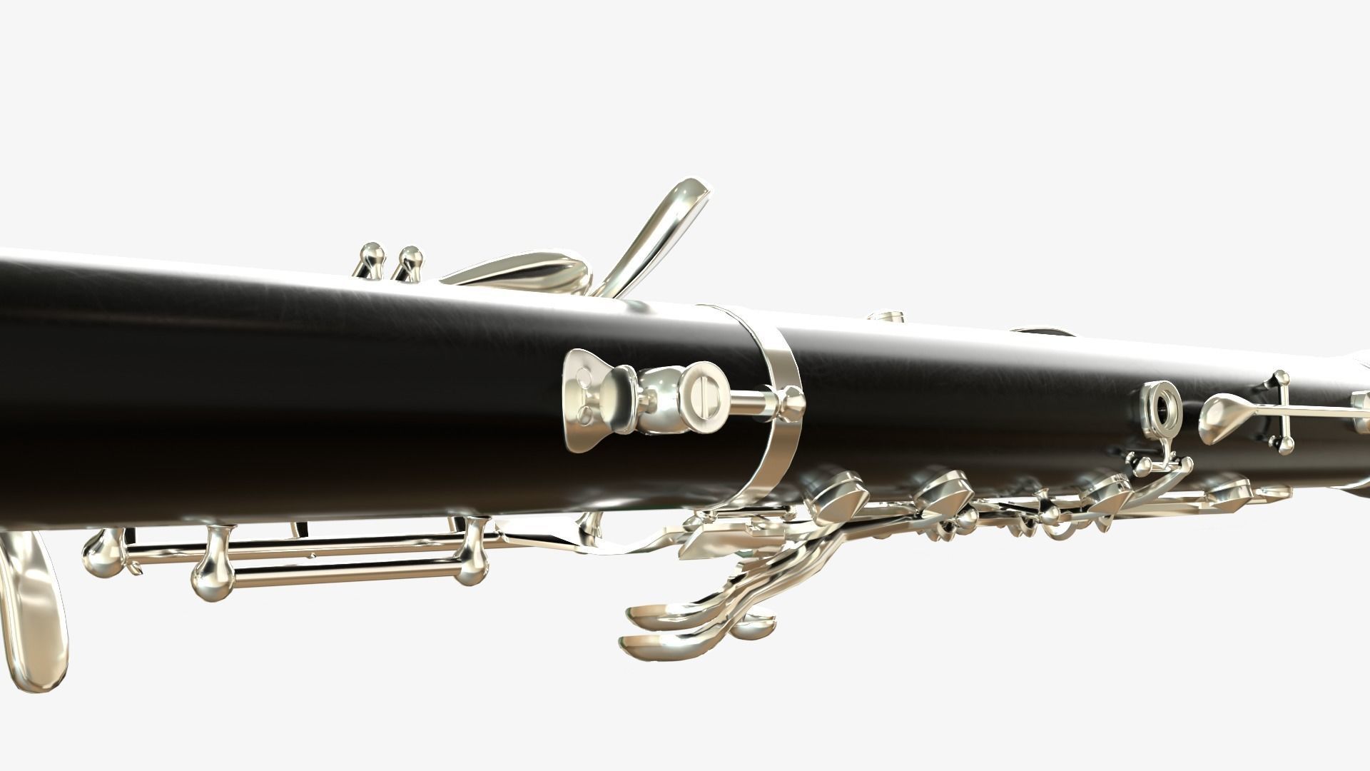 Clarinet  Collection   Brass White Black and Wood 3D model_22