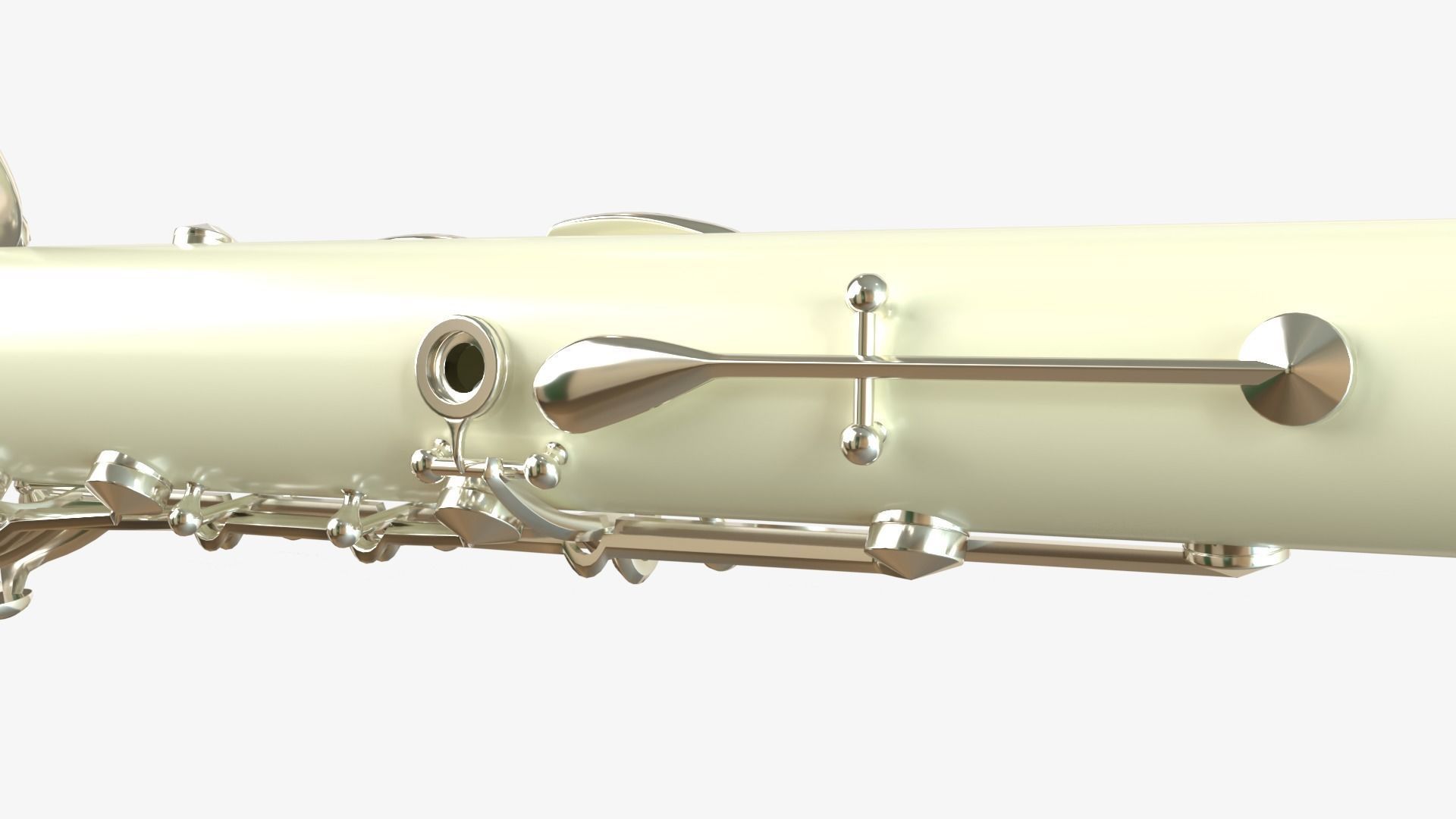 Clarinet  Collection   Brass White Black and Wood 3D model_29