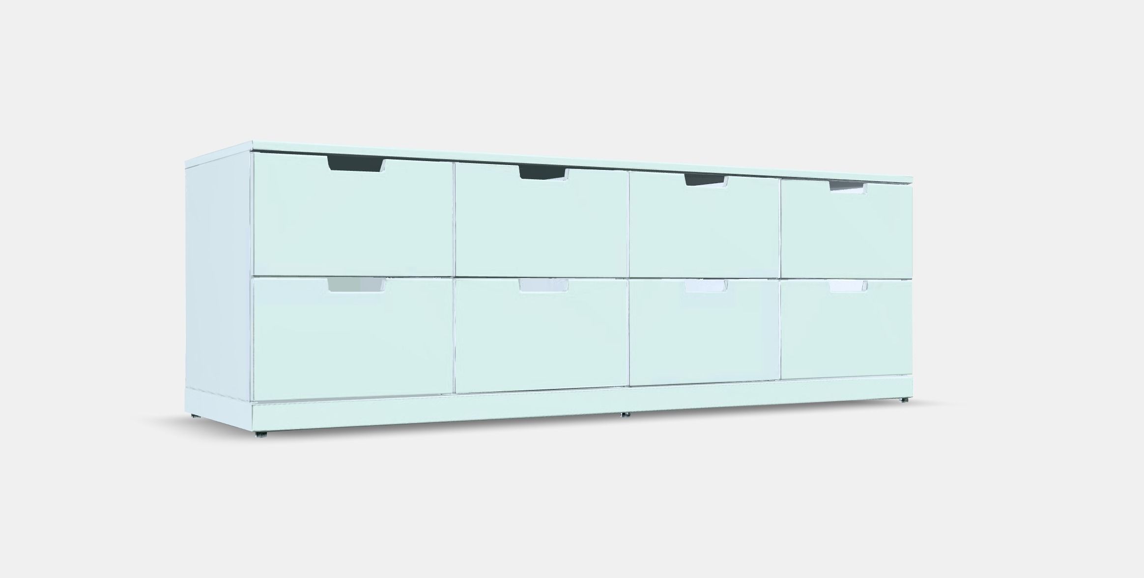 NORDLI Chest of 8 drawers 2 Low-poly 3D model_9